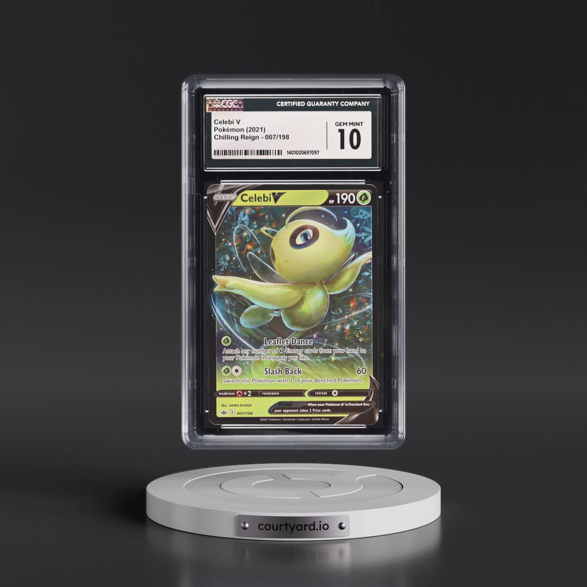 2021 Chilling Reign #007/198 Celebi V - Holo (CGC 10 GEM MINT)