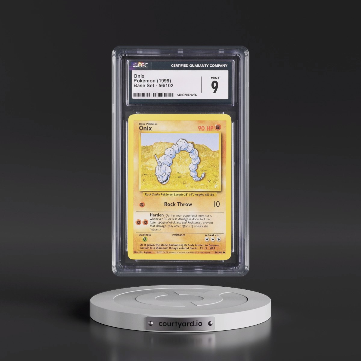 1999 Base Set #56/102 Onix (CGC 9 MINT)