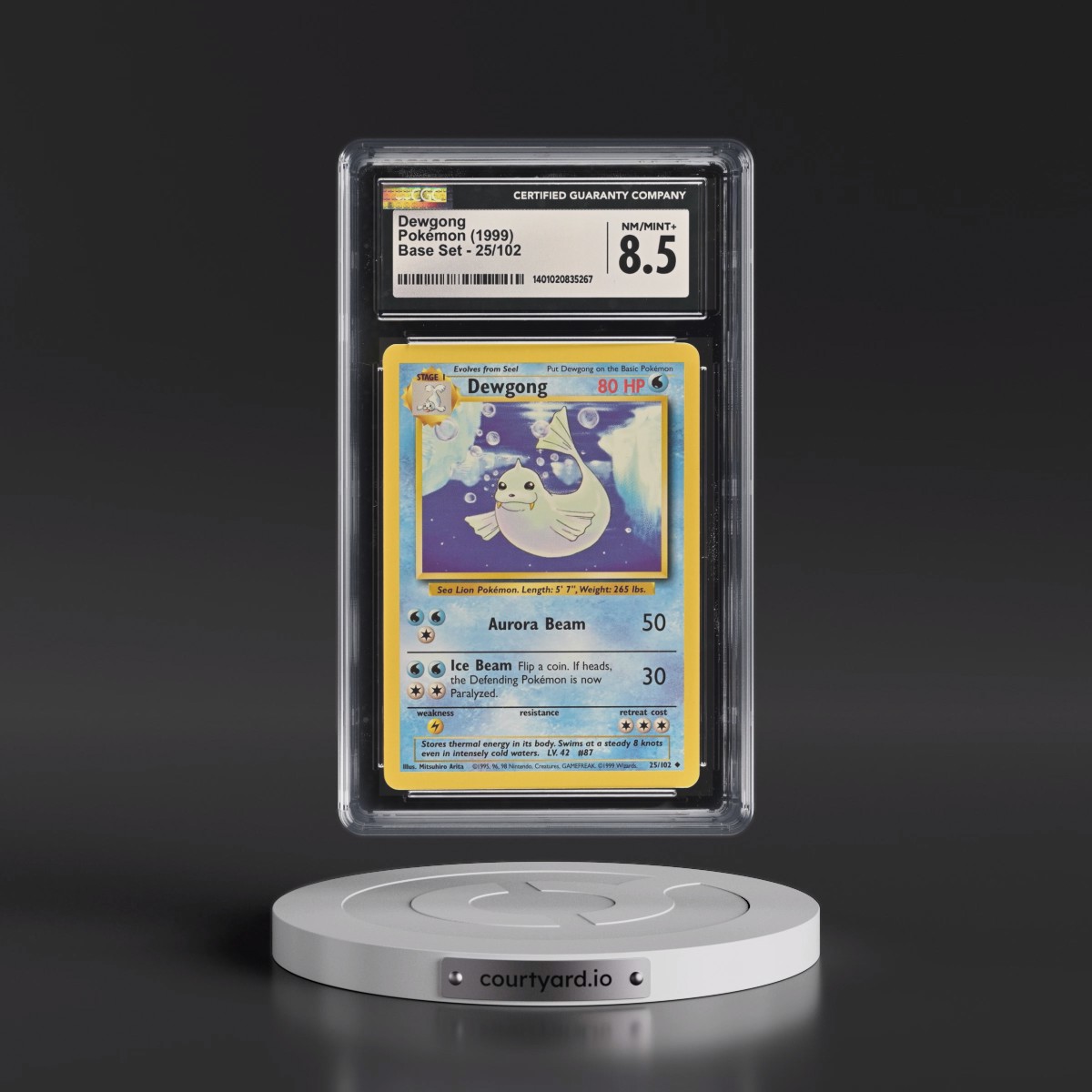 1999 Base Set #25/102 Dewgong (CGC 8.5 NM-MT+)
