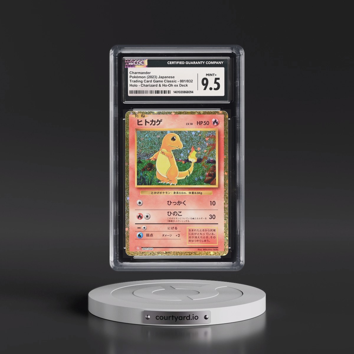 2023 Trading Card Game Classic - CLF, CLL, CLK #001/032 Charmander - Charizard & Ho-Oh ex Deck - CLL Holo (CGC 9.5 MINT+)