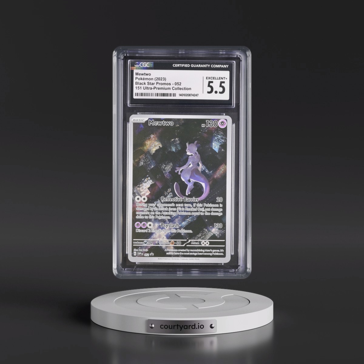 2023 Black Star Promos - Scarlet & Violet SVPEN Mewtwo - 151 Ultra-Premium Collection (Holo) #052 CGC 5.5