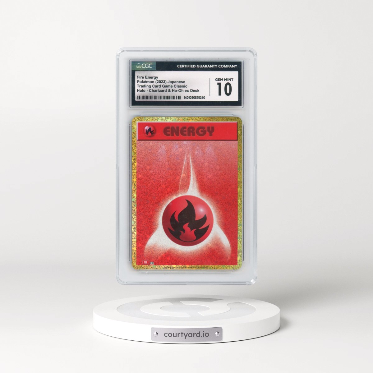 2023 Trading Card Game Classic - CLF, CLL, CLK Fire Energy - Holo Charizard & Ho-Oh ex Deck - CLL (CGC 10 GEM MINT)