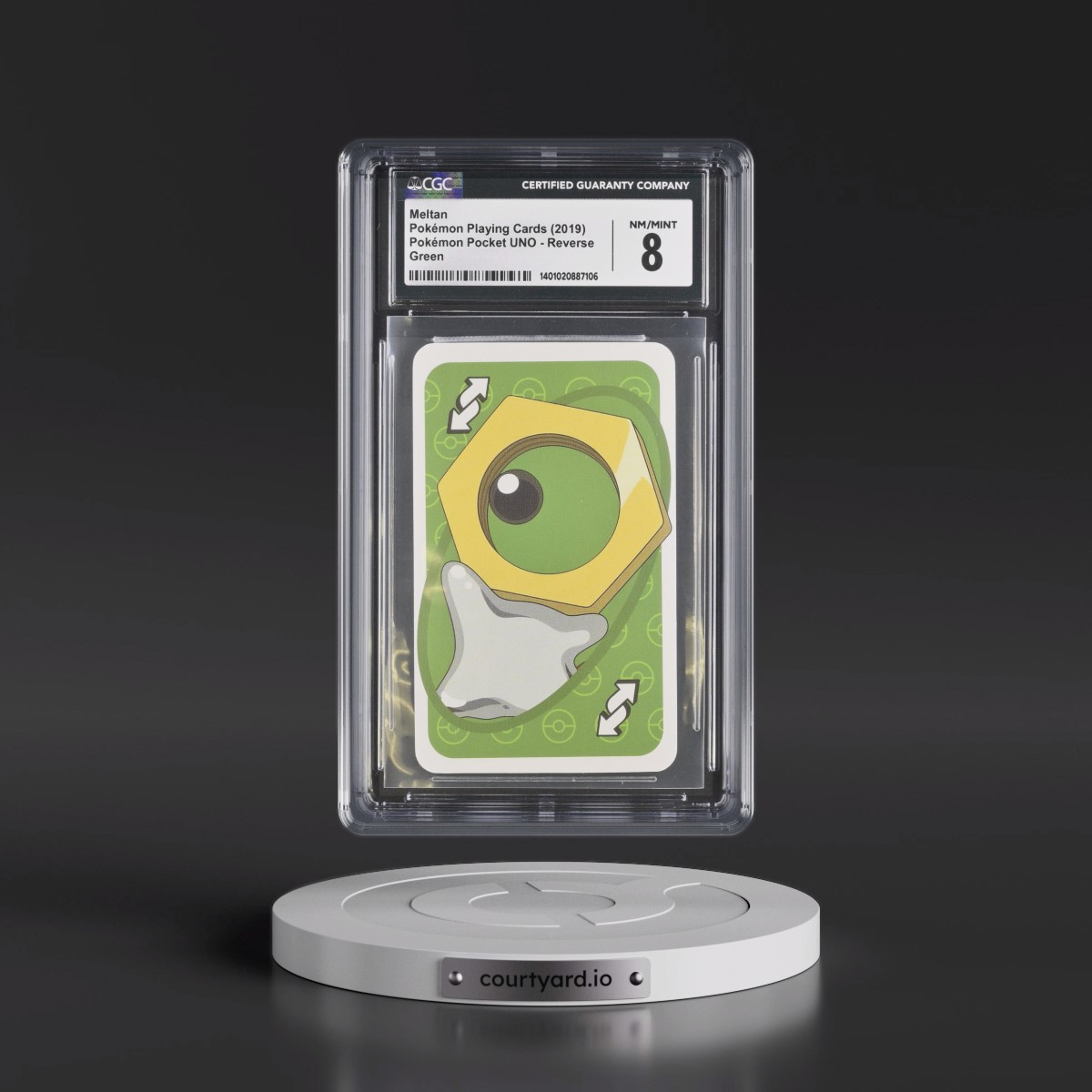 2019 Pokémon Pocket UNO (2019 Asia Back) #Reverse Meltan - Green (CGC 8 NM-MT)