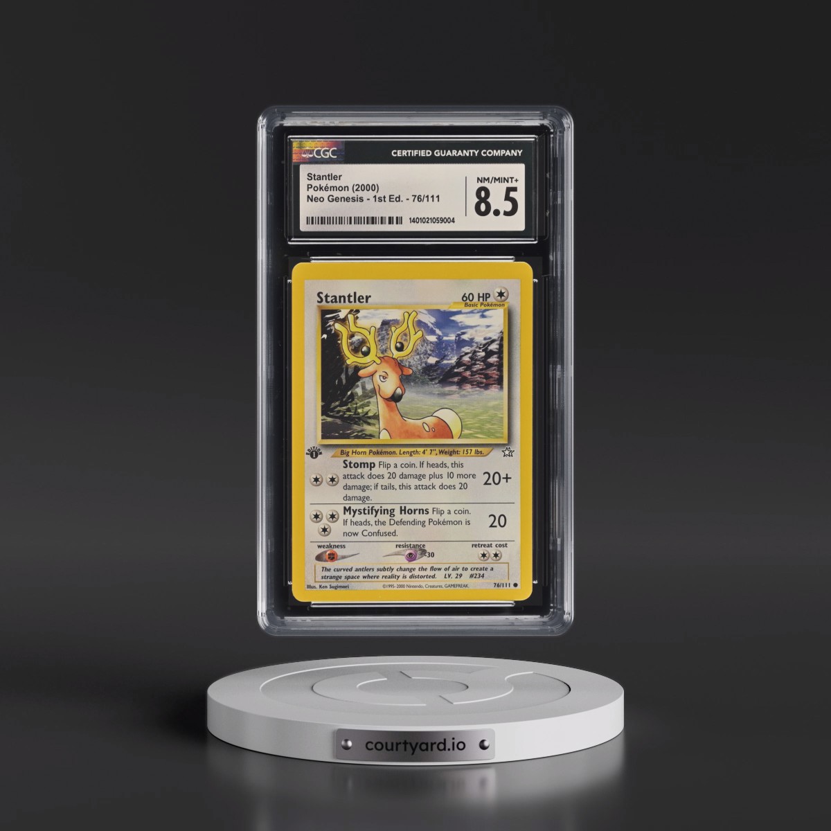 2000 Neo Genesis #76/111 Stantler - 1st Edition (CGC 8.5 NM-MT+)