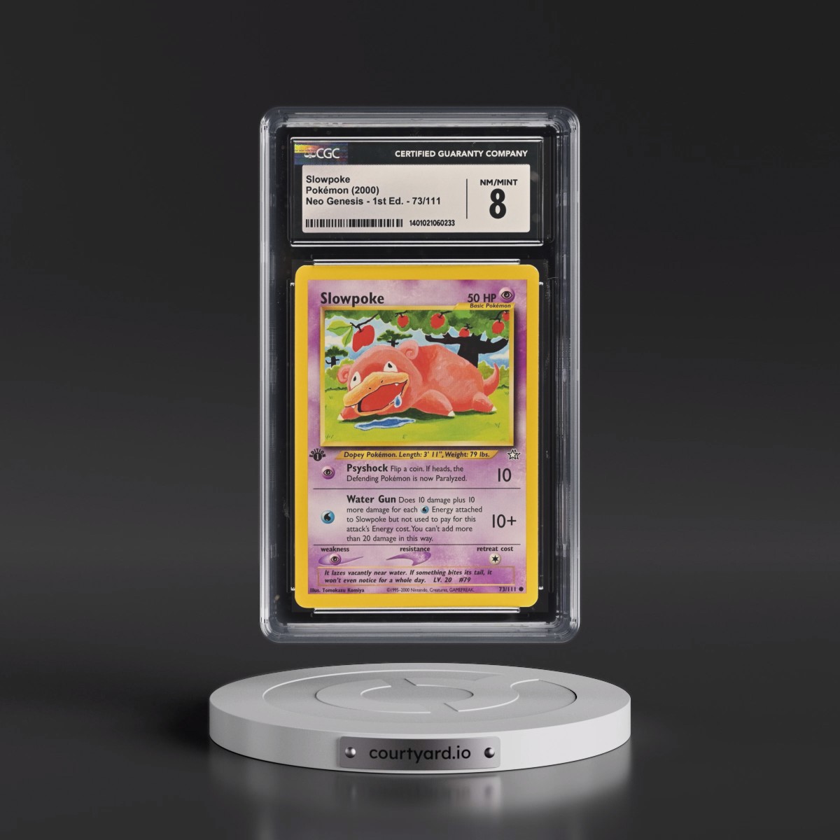 2000 Neo Genesis #73/111 Slowpoke - 1st Edition (CGC 8 NM-MT)