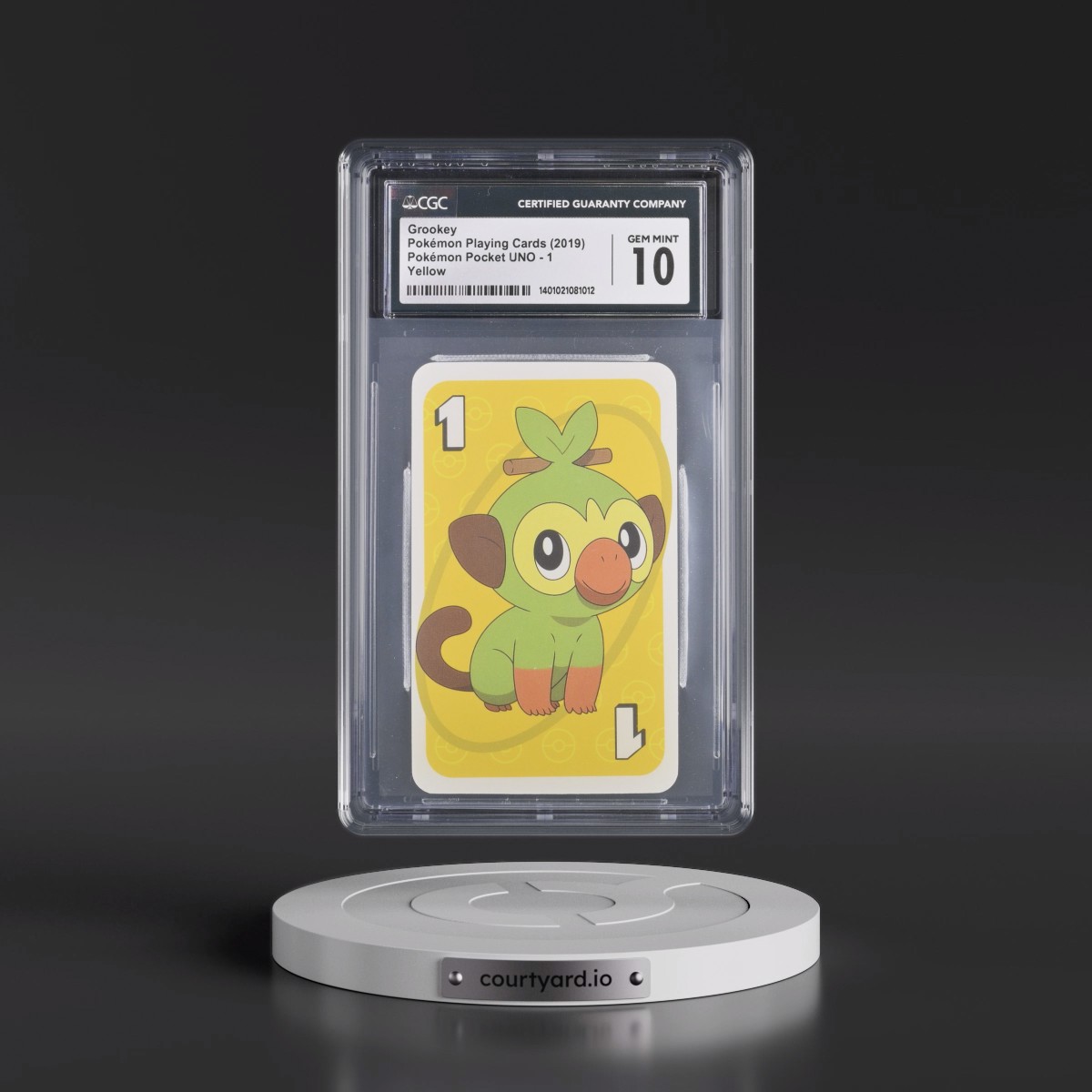 2019 Pokémon Pocket UNO (2019 Asia Back) #1 Grookey - Yellow (CGC 10 GEM MINT)