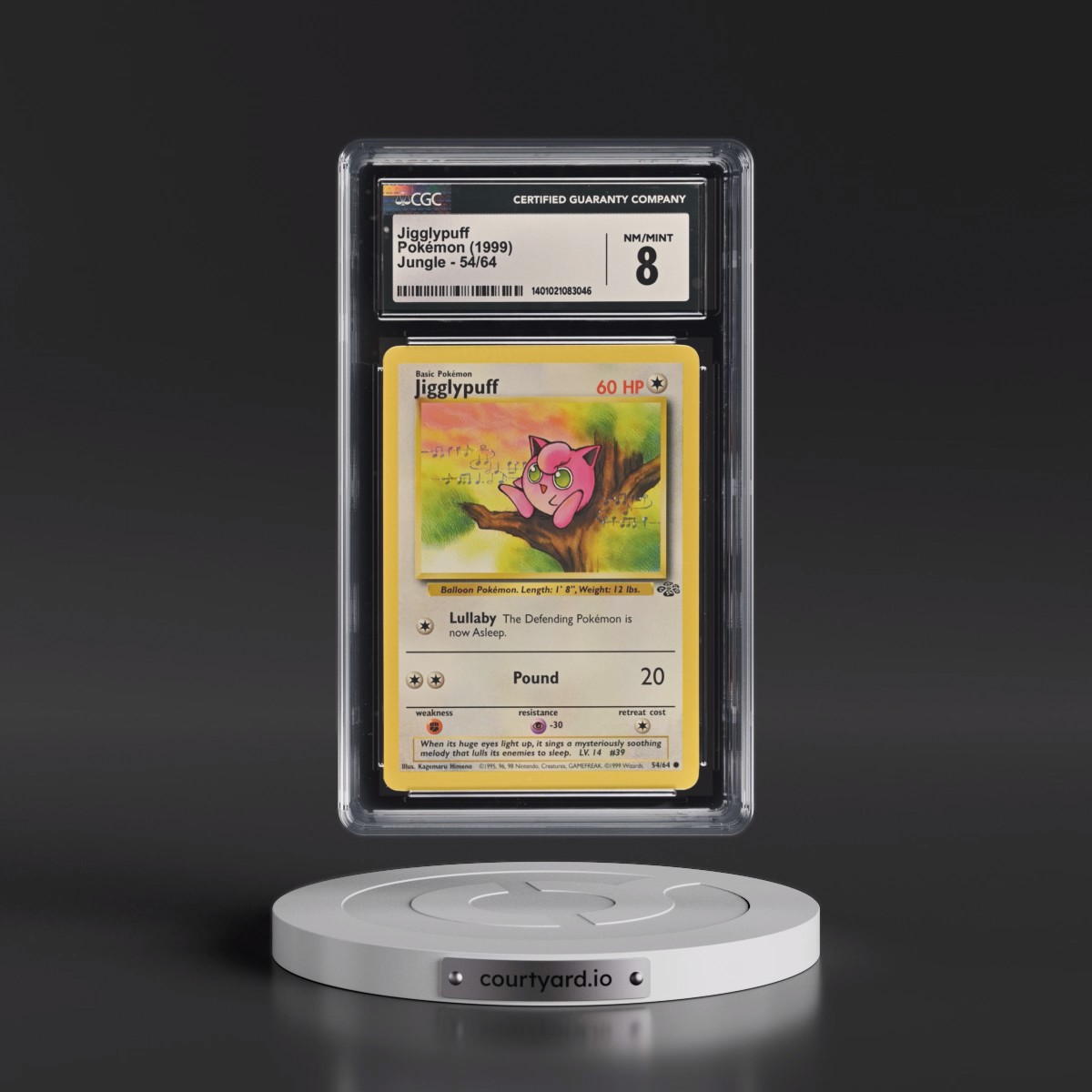 1999 Jungle #54/64 Jigglypuff (CGC 8 NM-MT)