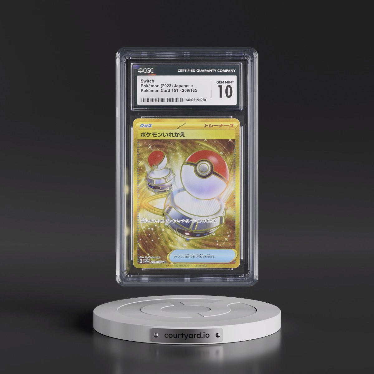 2023 Pokémon Card 151 #209/165 Switch - Ultra Rare Holo (CGC 10 GEM MINT)