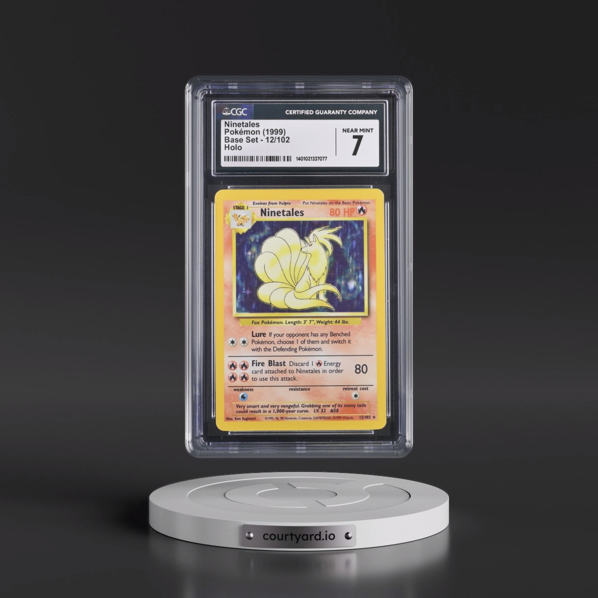 1999 Base Set #12/102 Ninetales - Holo (CGC 7 NM)