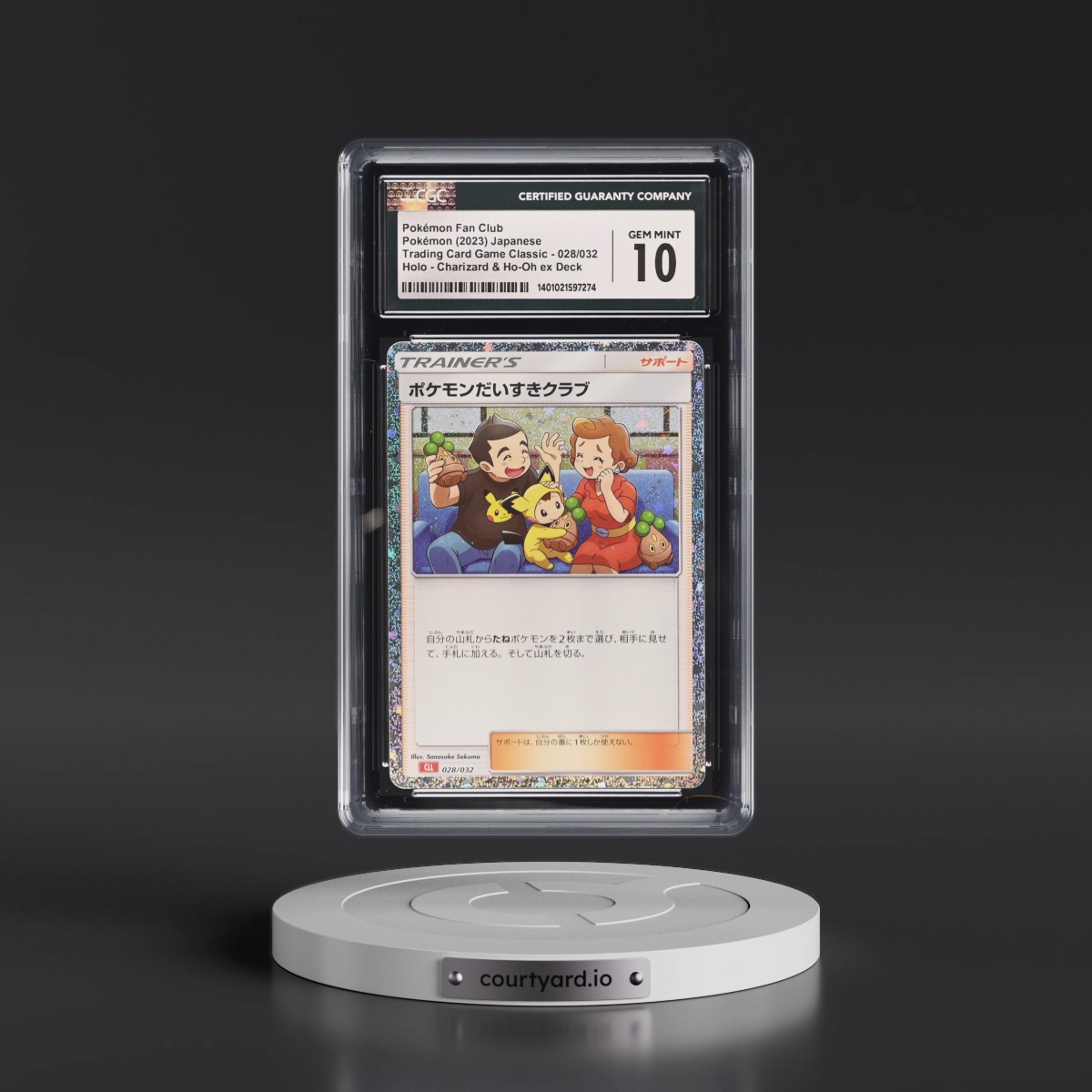 2023 Trading Card Game Classic - CLF, CLL, CLK #028/032 Pokémon Fan Club - Charizard & Ho-Oh ex Deck - CLL Holo (CGC 10 GEM MINT)