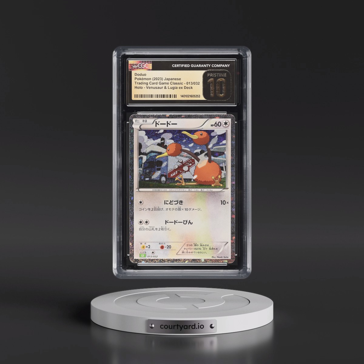 2023 Trading Card Game Classic - CLF, CLL, CLK #013/032 Doduo - Venusaur &amp; Lugia ex Deck - CLF Holo (CGC 10 PRISTINE)