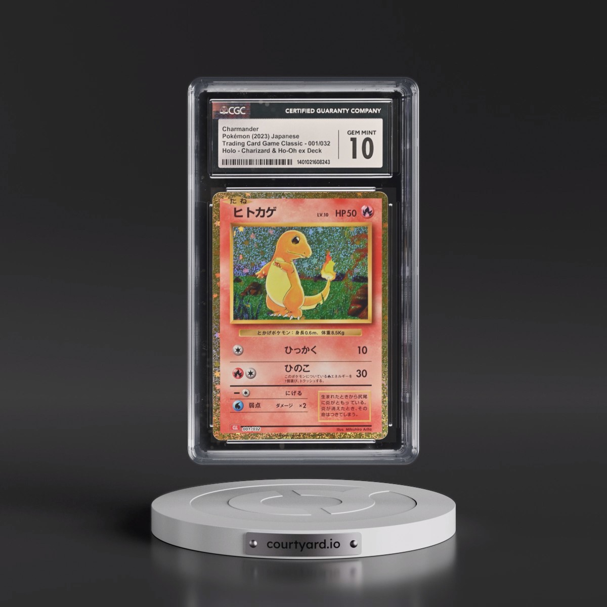 2023 Trading Card Game Classic - CLF, CLL, CLK #001/032 Charmander - Charizard & Ho-Oh ex Deck - CLL Holo (CGC 10 GEM MINT)