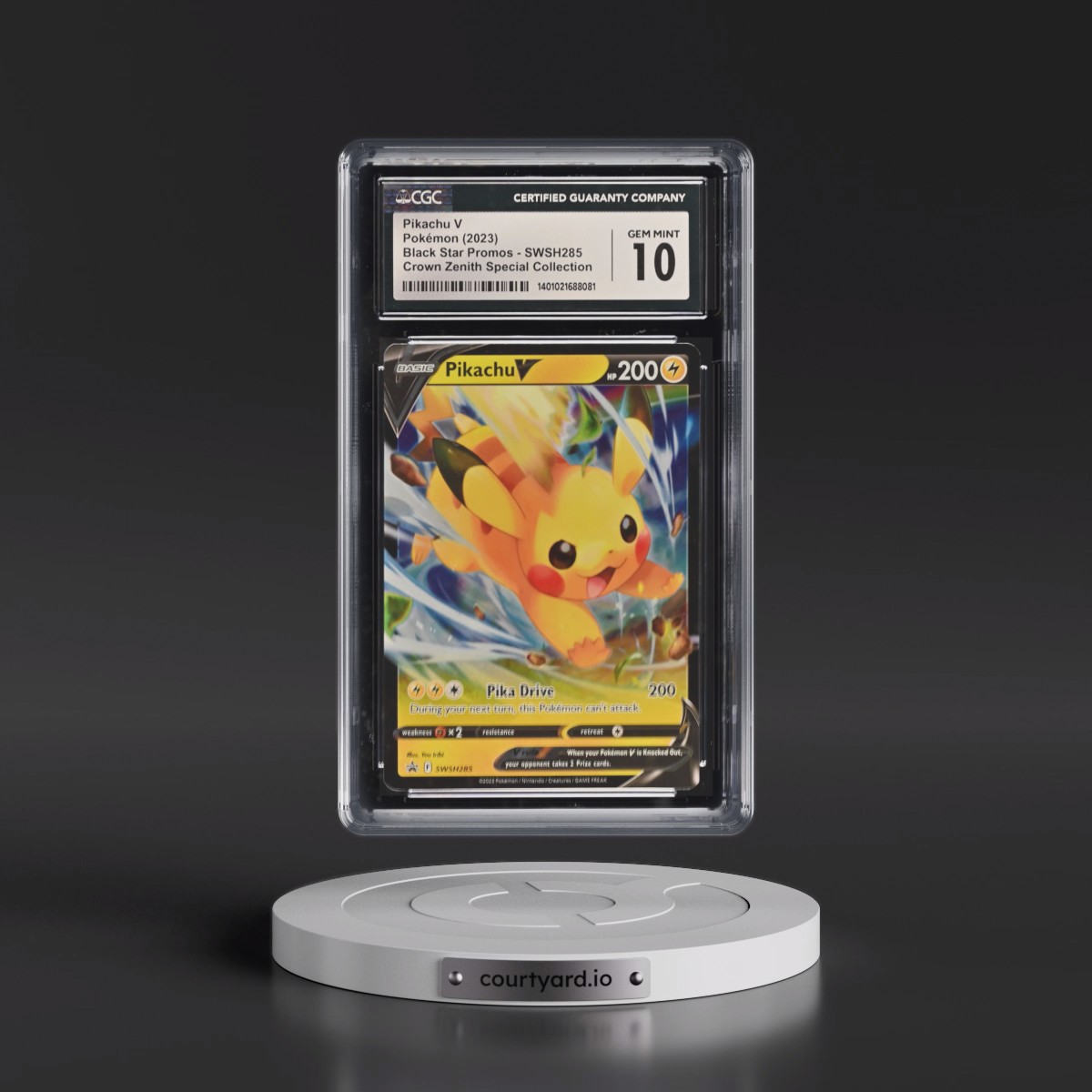 2017 Black Star Promos - Sword & Shield #SWSH285 Pikachu V - Holo (CGC 10 GEM MINT)