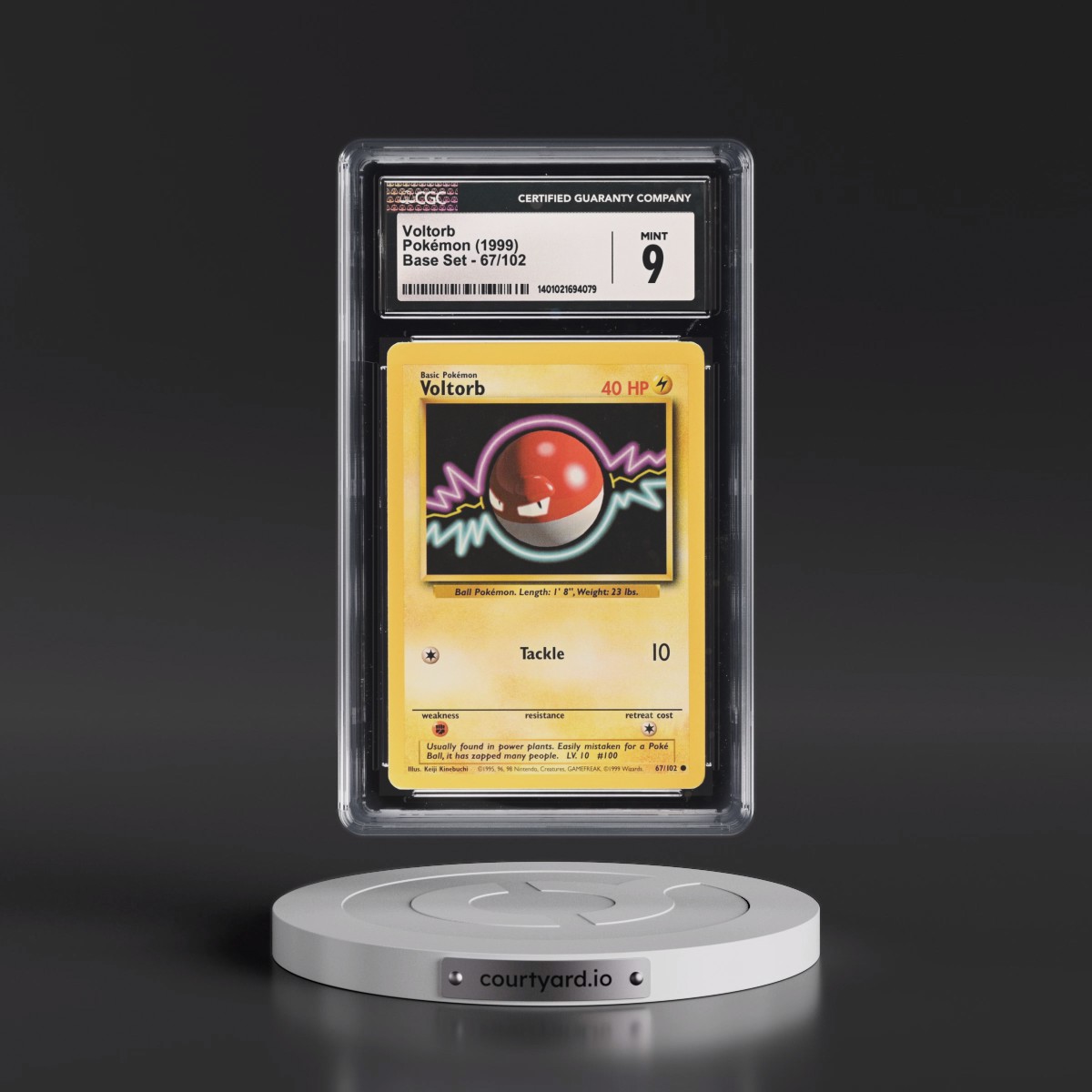 1999 Base Set #67/102 Voltorb (CGC 9 MINT)