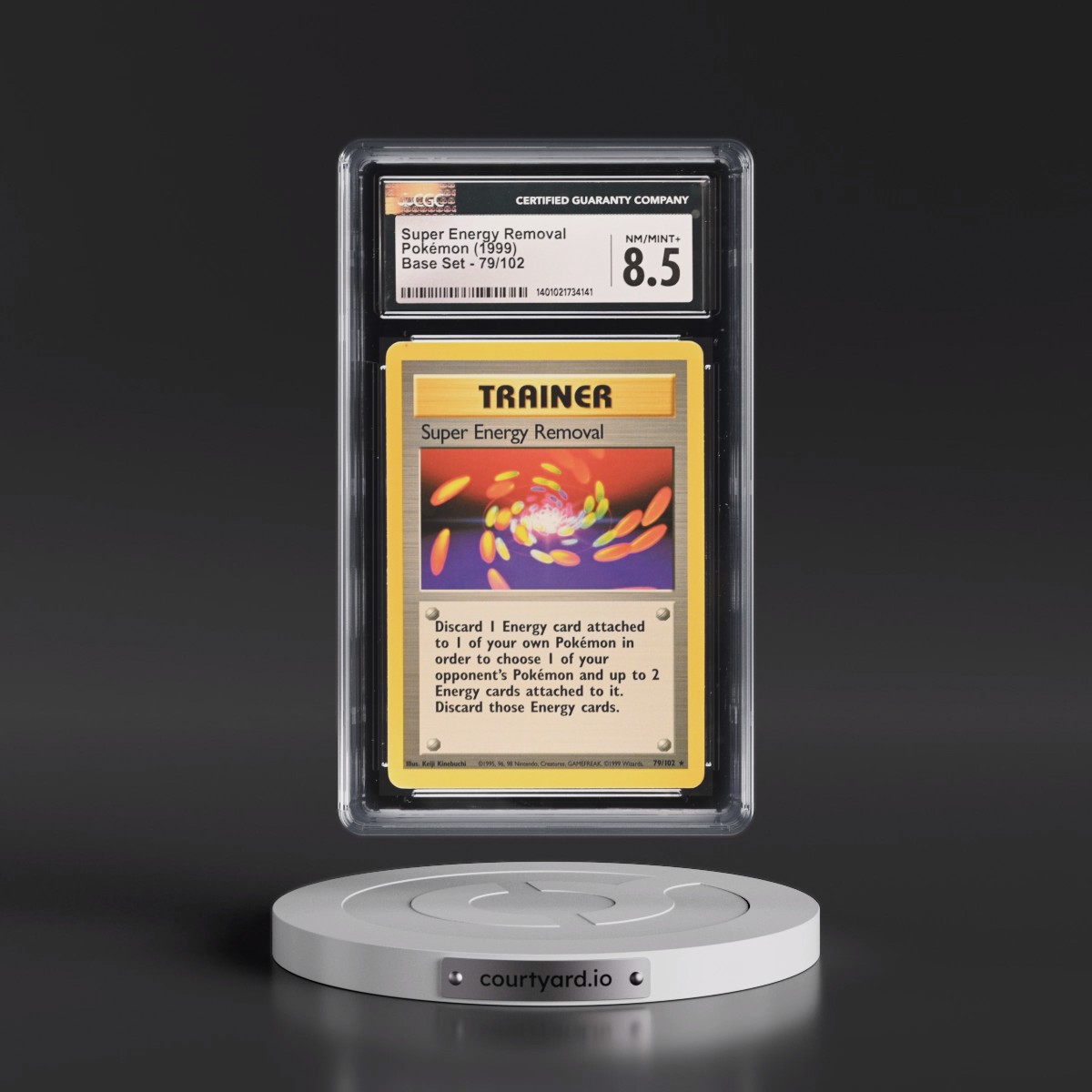 1999 Base Set #79/102 Super Energy Removal (CGC 8.5 NM-MT+)