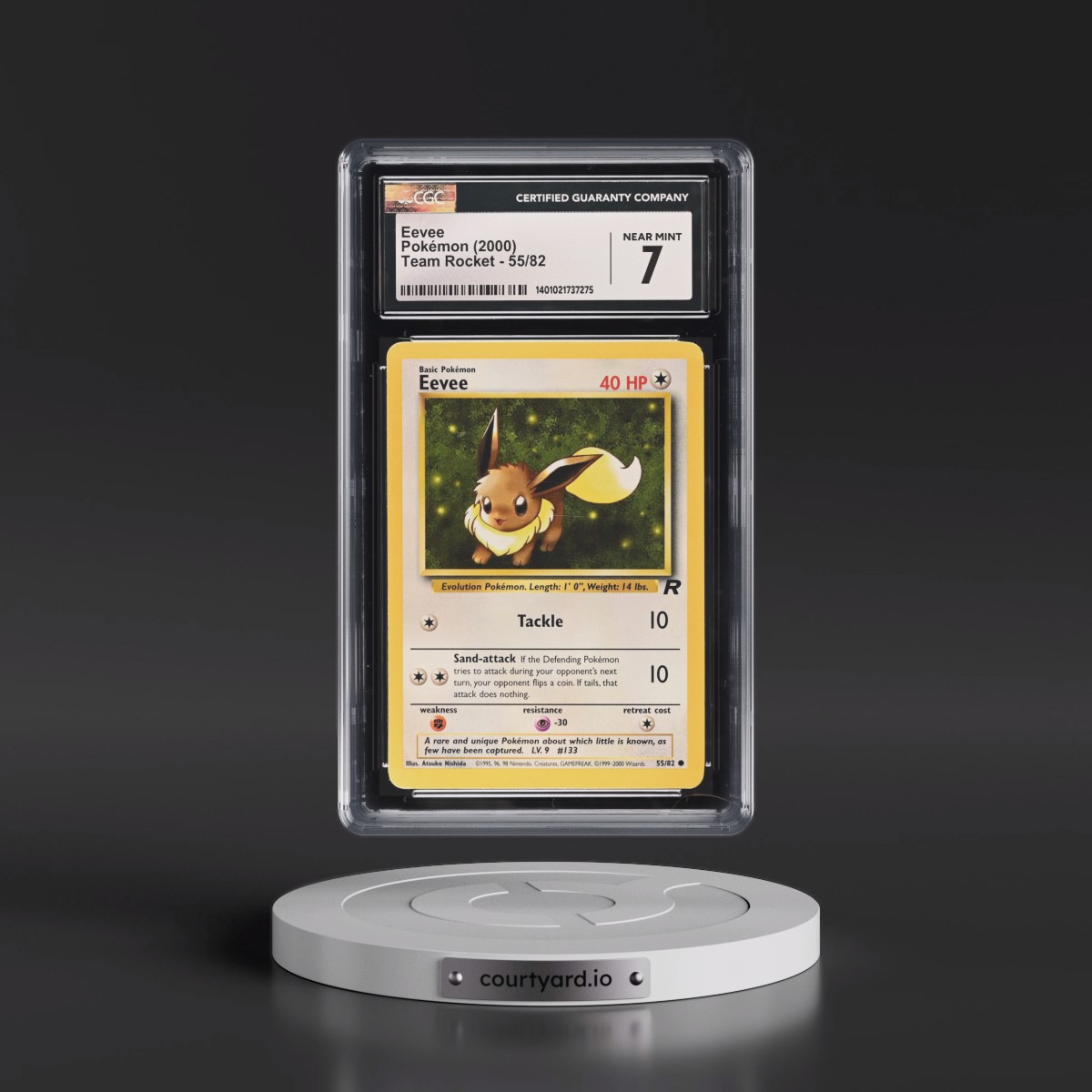 1999 Team Rocket #55/82 Eevee (CGC 7 NM)