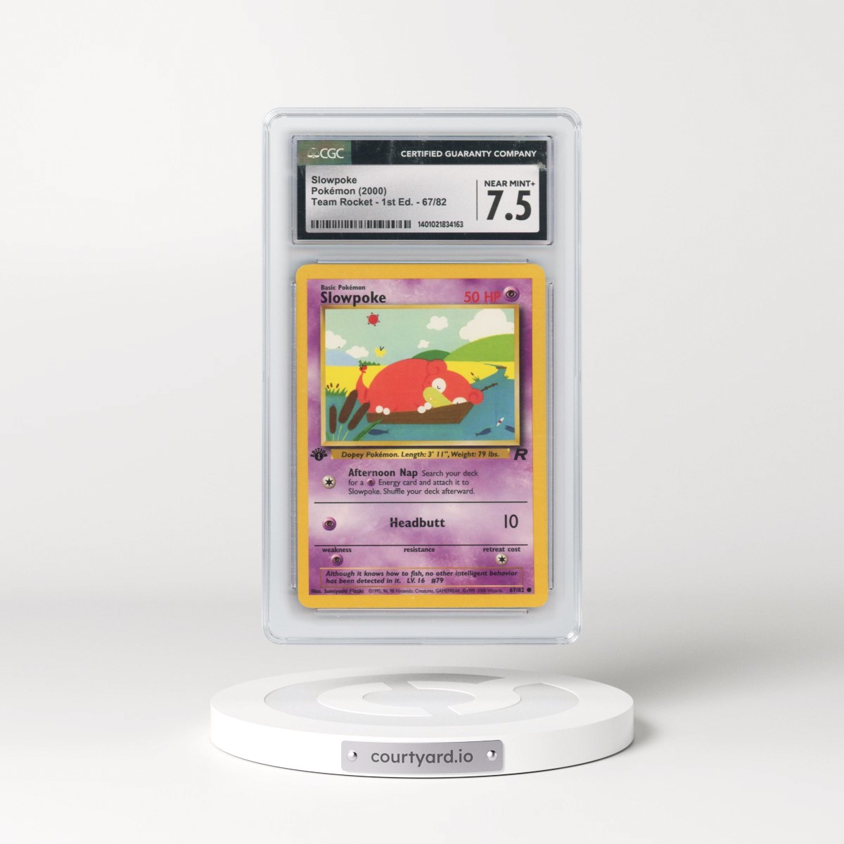 2000 Team Rocket #67/82 Slowpoke - 1st Edition 1st Edition (CGC 7.5 NM+)