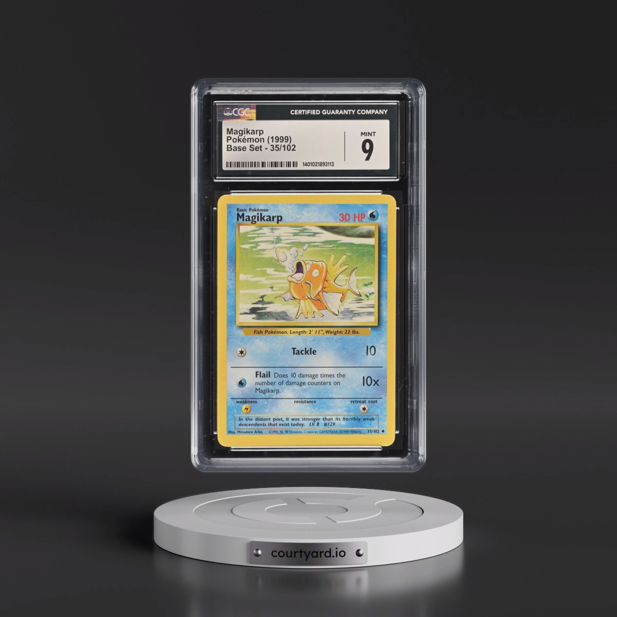1999 Base Set #35/102 Magikarp (CGC 9 MINT)