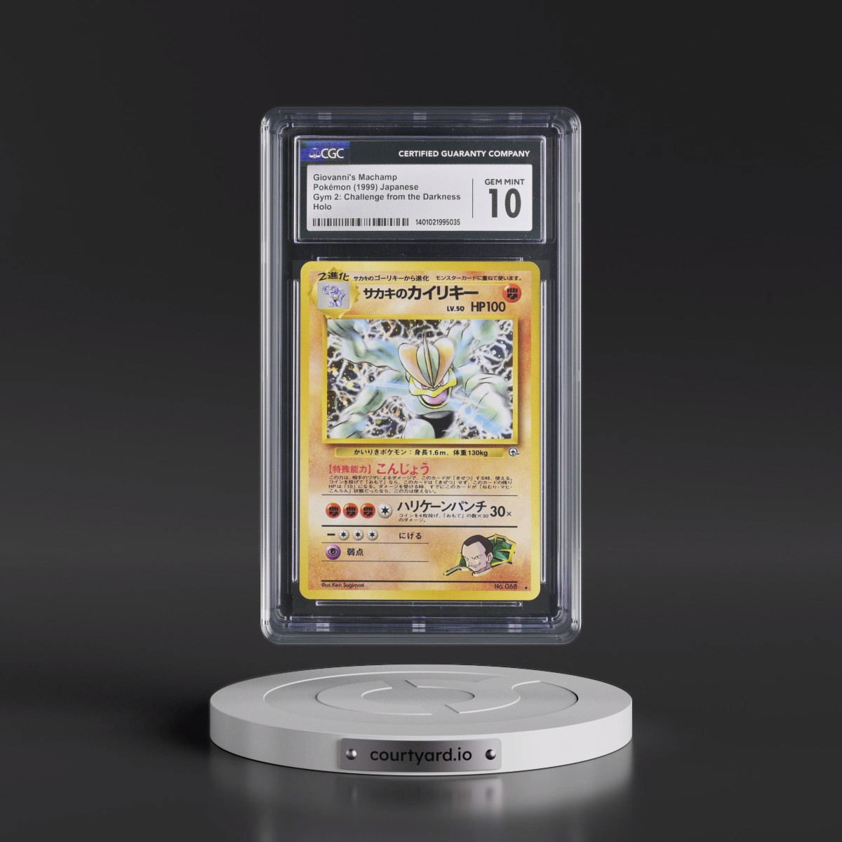 1999 Gym 2: Challenge from the Darkness Giovanni's Machamp - Holo (CGC 10 GEM MINT)