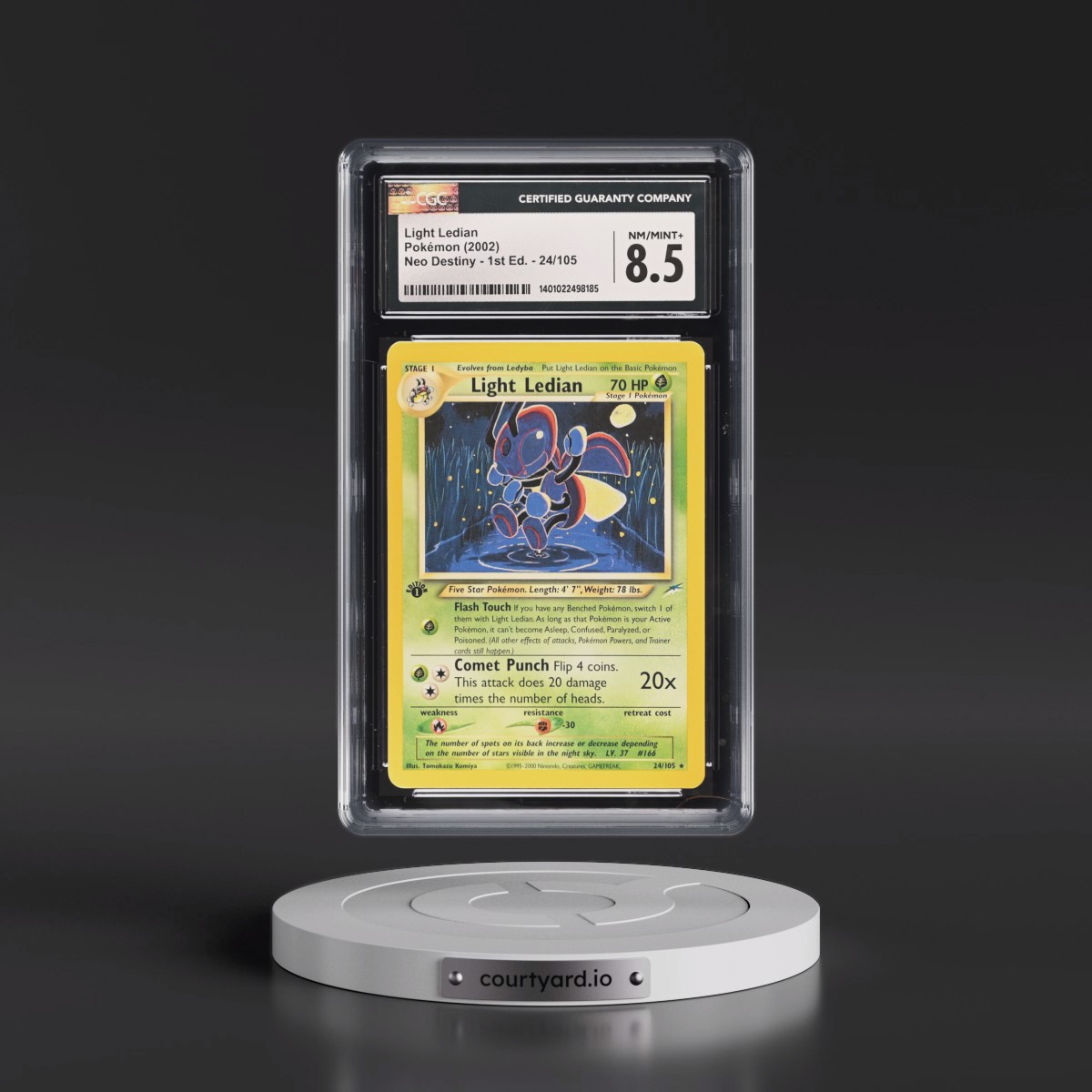 2002 Neo Destiny #24/105 Light Ledian - 1st Edition 1st Edition (CGC 8.5 NM-MT+)