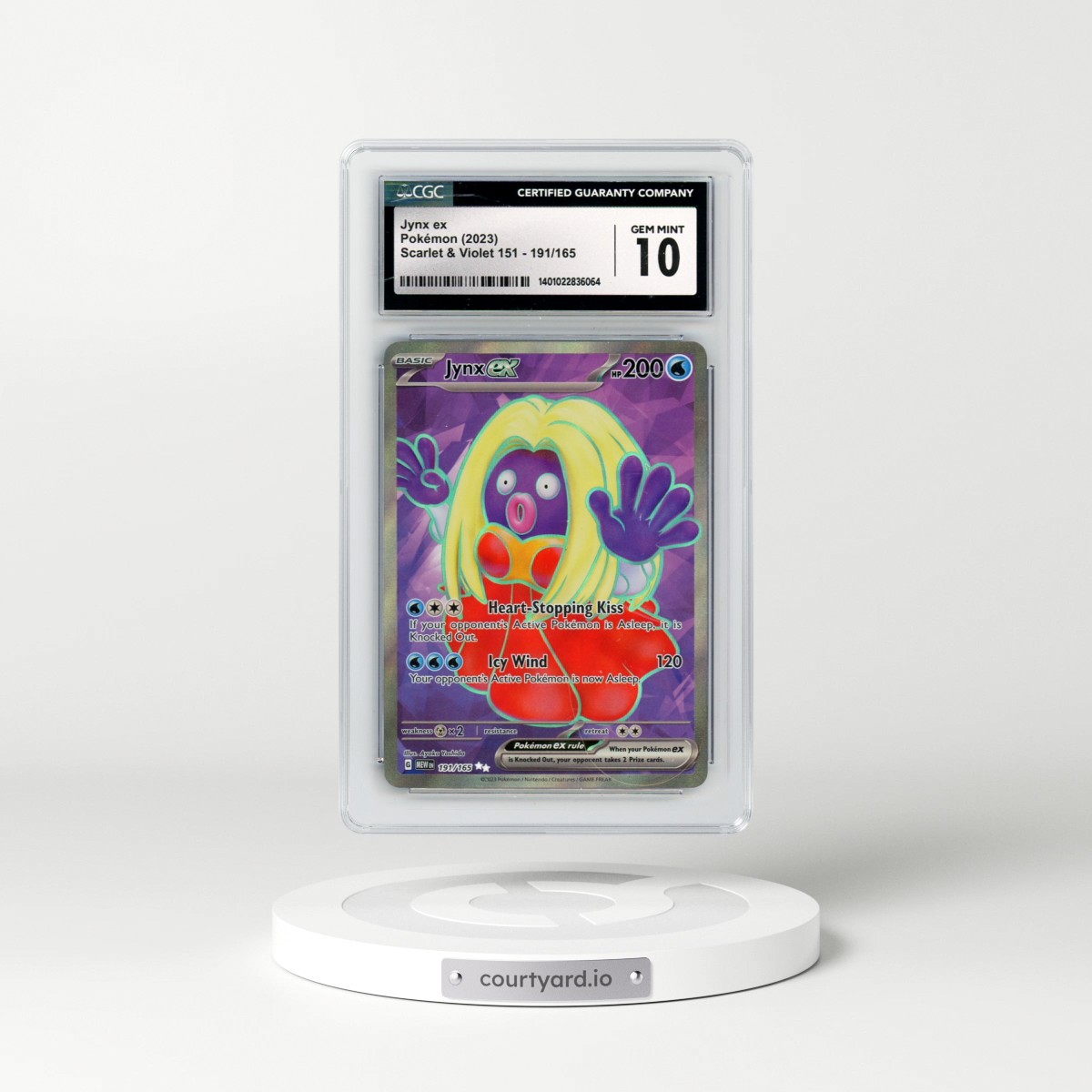2023 Scarlet & Violet 151 - MEW EN #191/165 Jynx ex - Ultra Rare (CGC 10 GEM MINT)