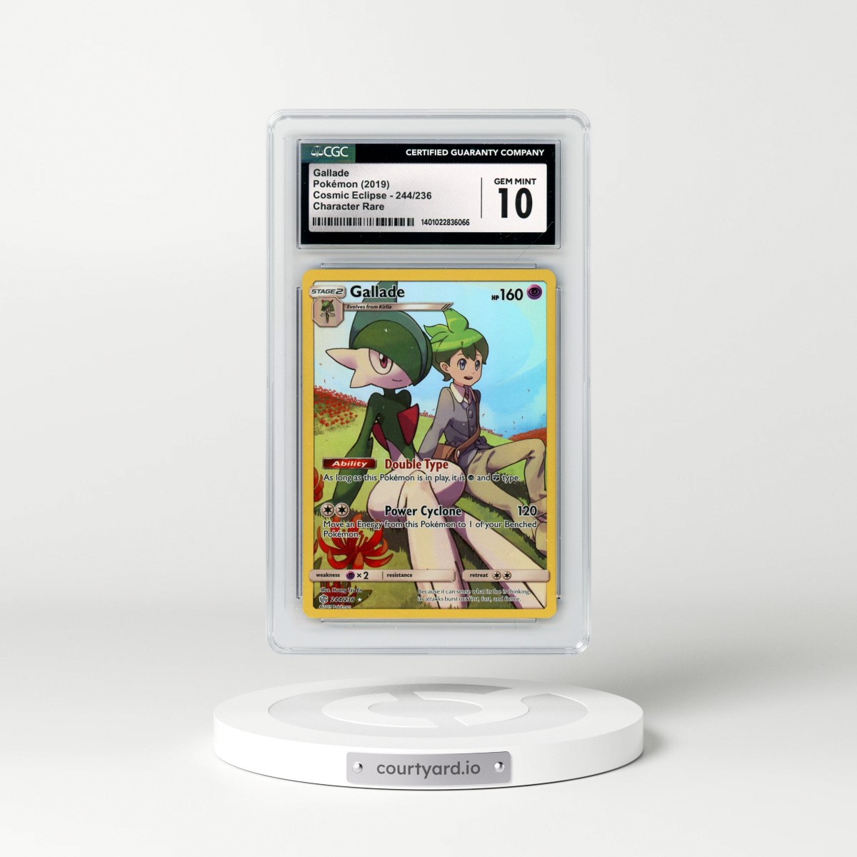 2019 Cosmic Eclipse #244/236 Gallade - Character Rare (CGC 10 GEM MINT)