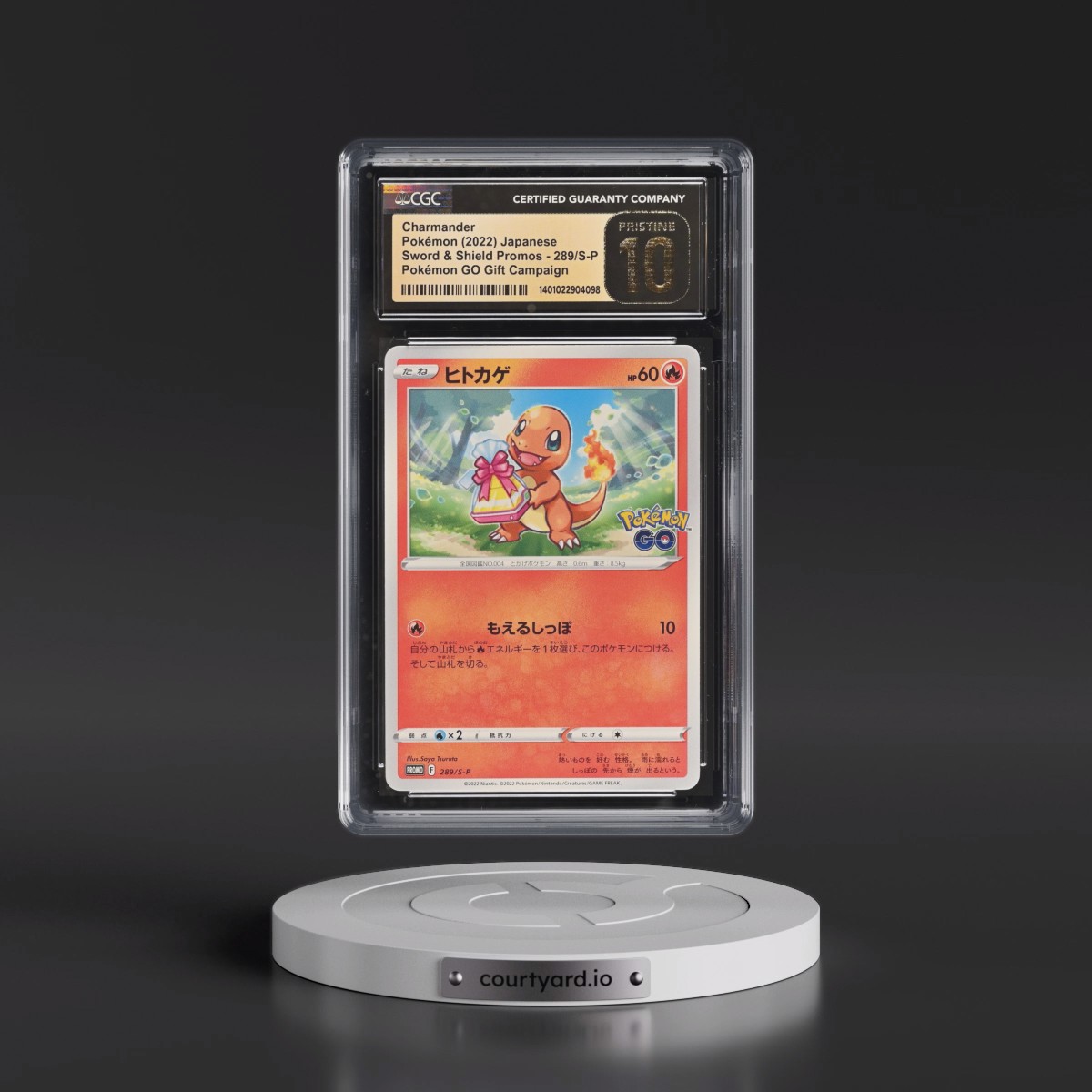 2019 Sword & Shield Promos #289/S-P Charmander - Pokémon GO Promo Gift Campaign (CGC 10 PRISTINE)