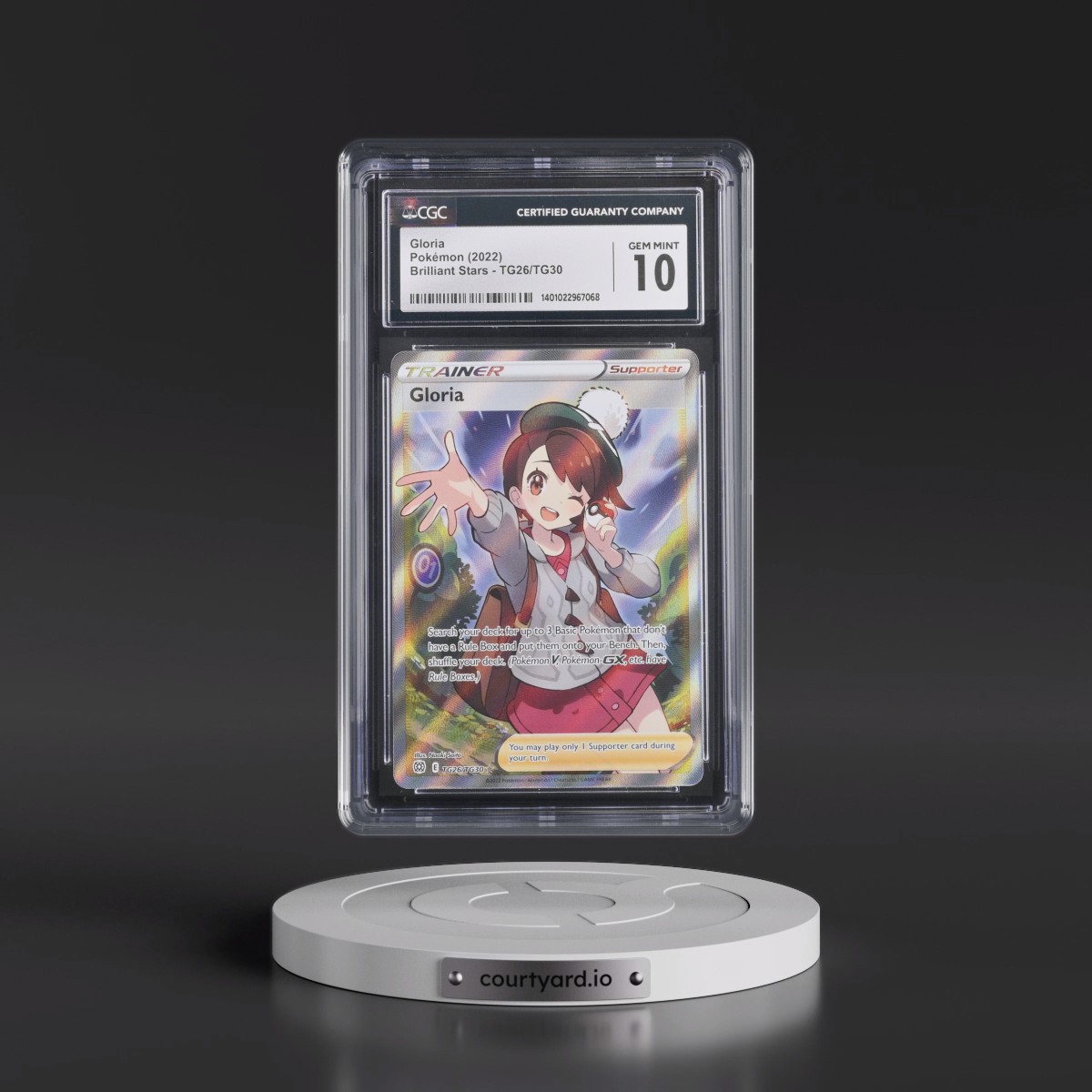 2022 Brilliant Stars #TG26/TG30 Gloria - Trainer Gallery Holo (CGC 10 GEM MINT)