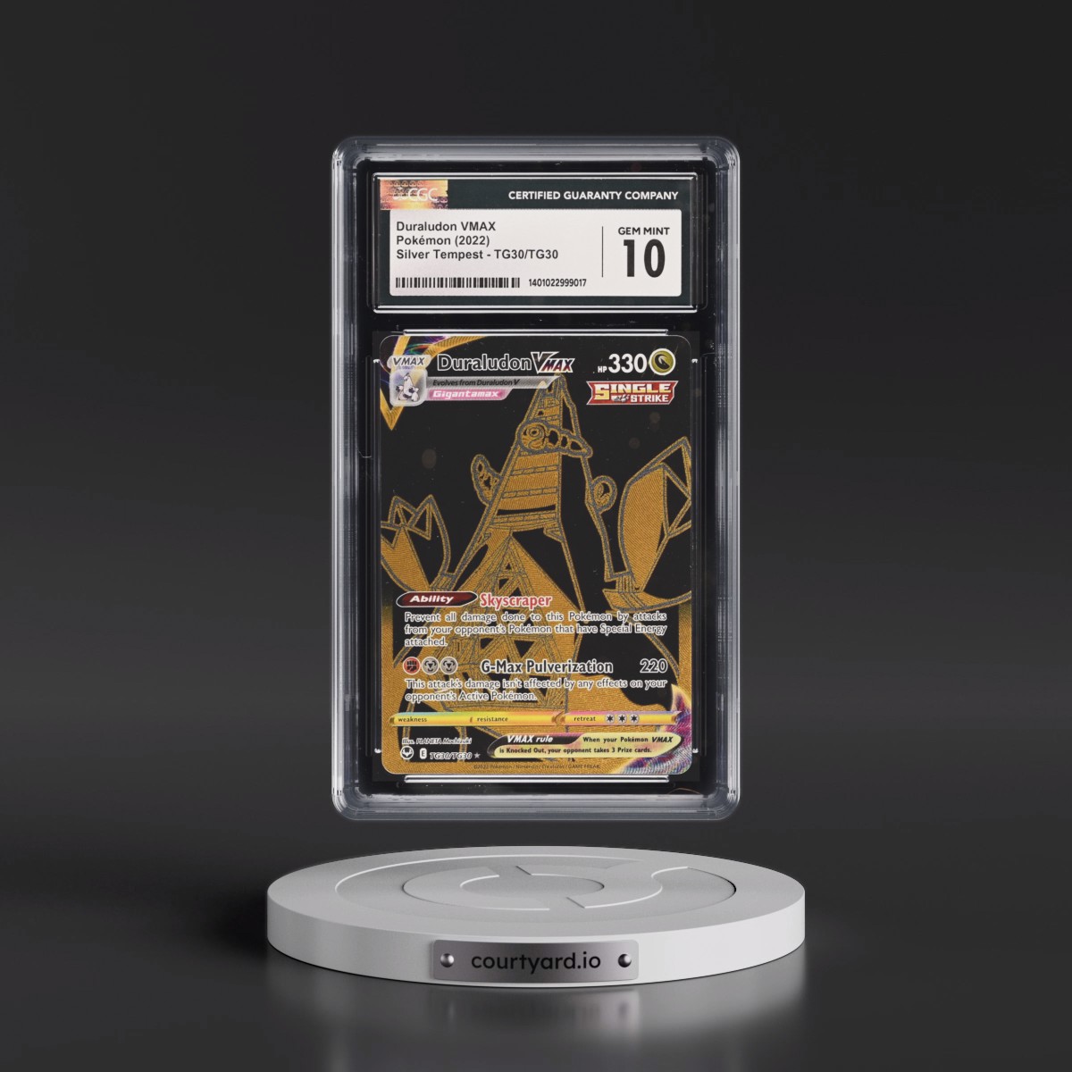 2022 Silver Tempest #TG30/TG30 Duraludon VMAX - Trainer Gallery Holo (CGC 10 GEM MINT)