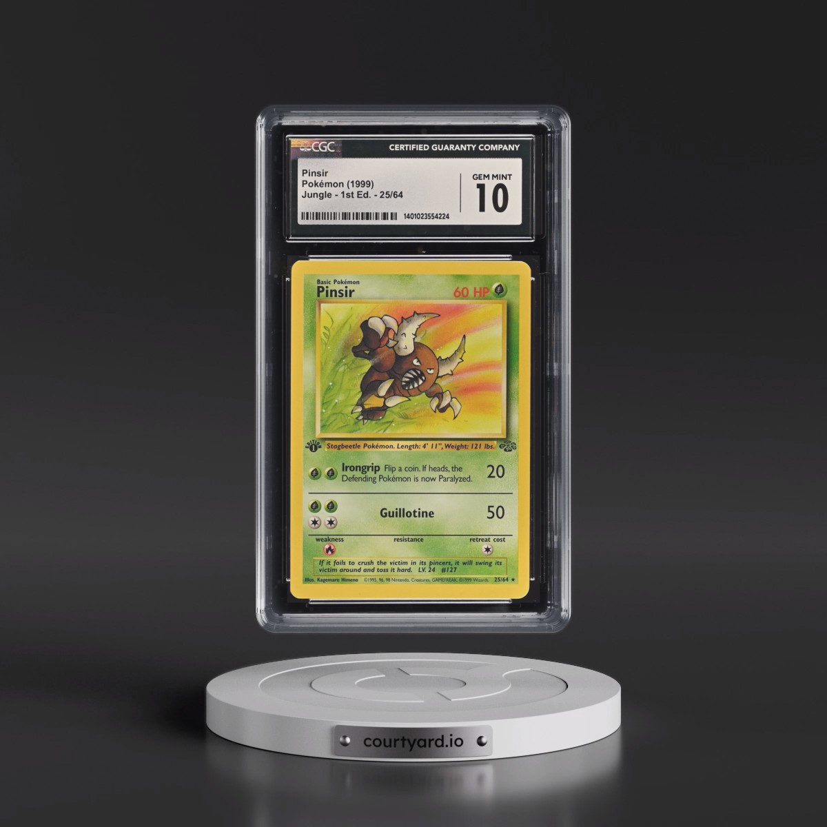 1999 Jungle #25/64 Pinsir - 1st Edition 1st Edition (CGC 10 GEM MINT)