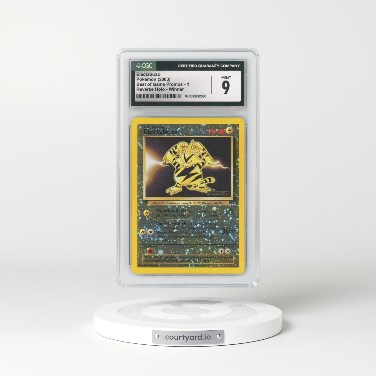 2003 Best of Game Promos #1 Electabuzz - Reverse Holo Winner (CGC 9 MINT)