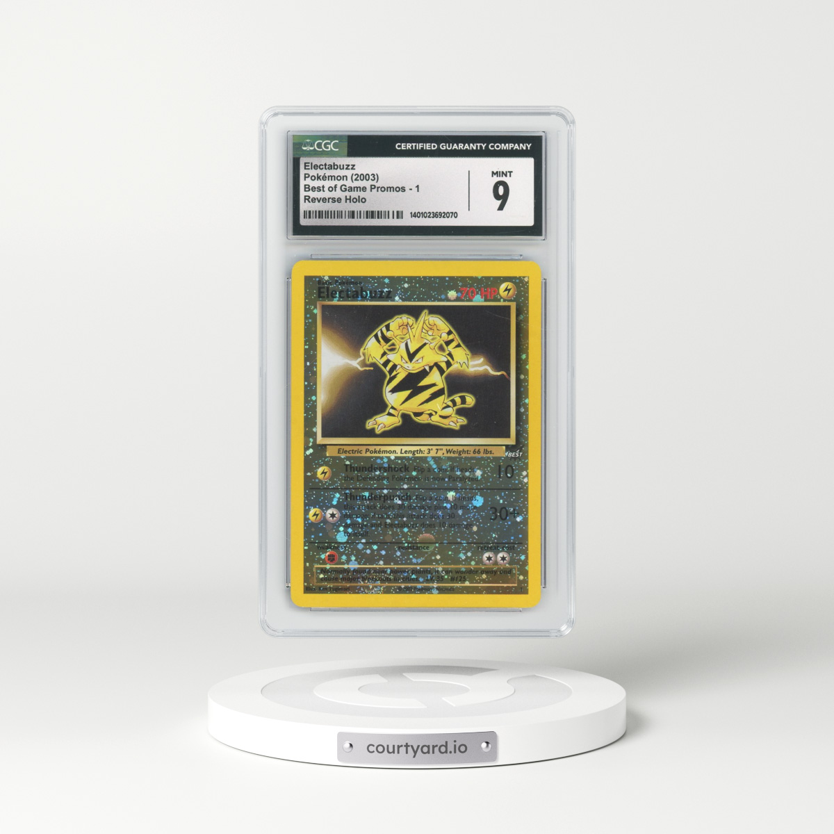 2003 Best of Game Promos #1 Electabuzz - Reverse Holo (CGC 9 MINT)