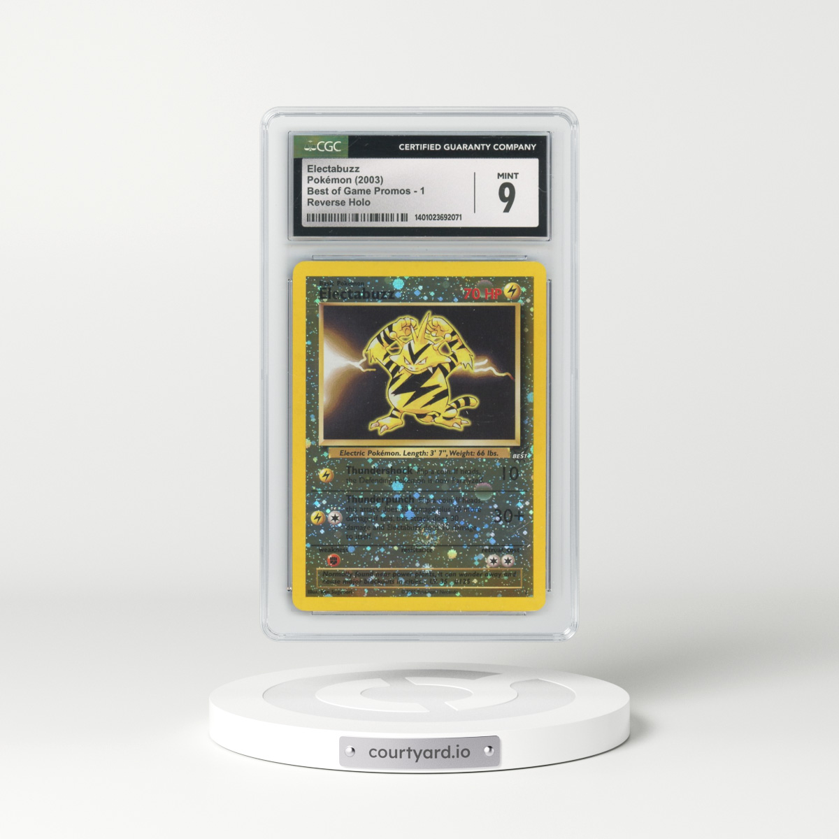 2003 Best of Game Promos #1 Electabuzz - Reverse Holo (CGC 9 MINT)