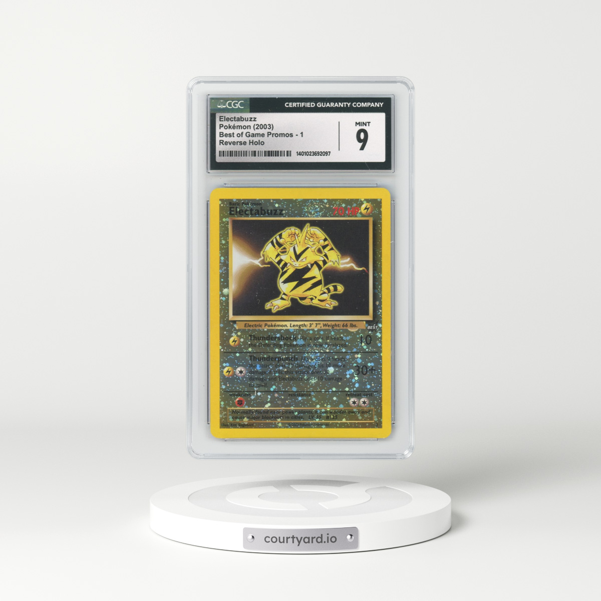 2003 Best of Game Promos #1 Electabuzz - Reverse Holo (CGC 9 MINT)
