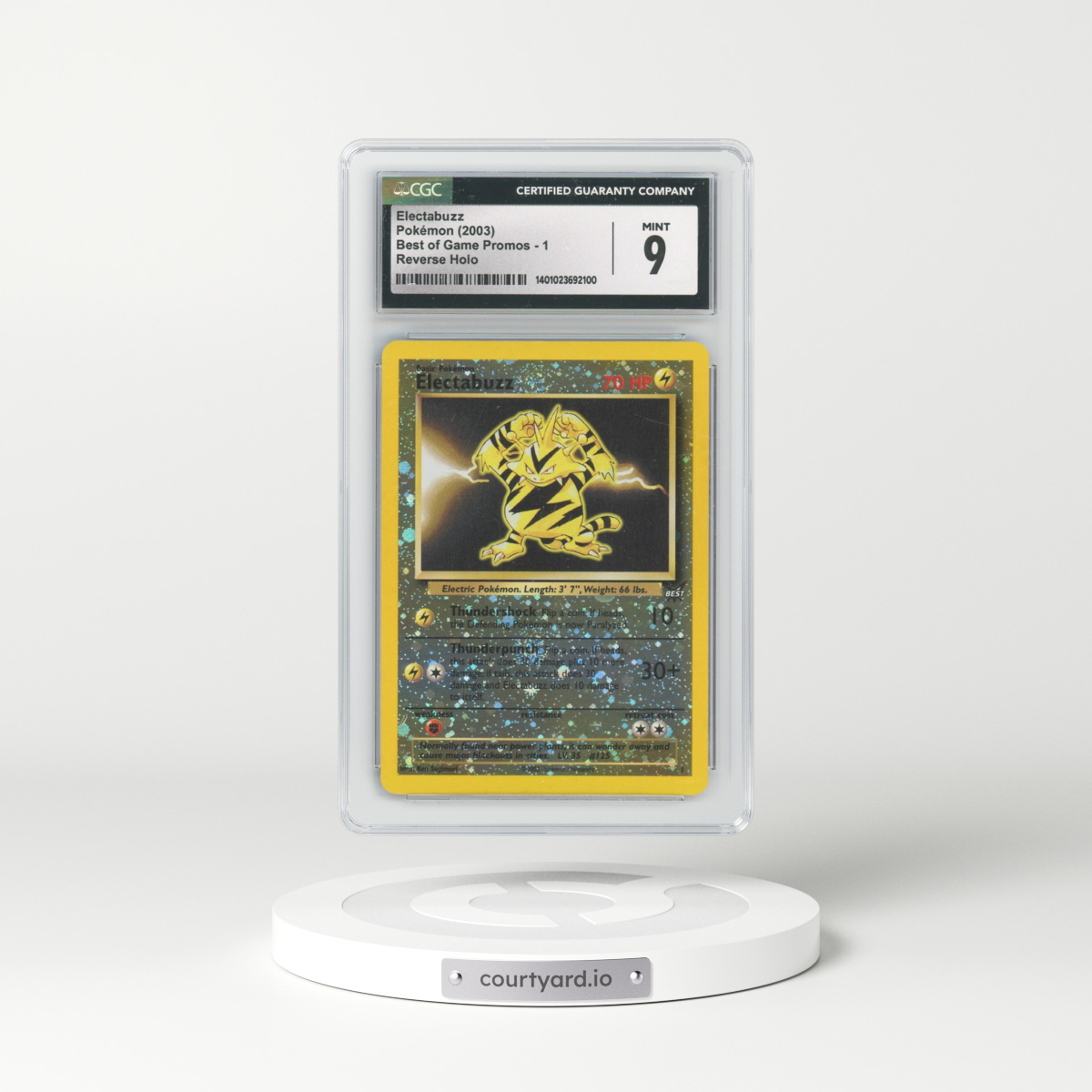 2003 Best of Game Promos #1 Electabuzz - Reverse Holo (CGC 9 MINT)
