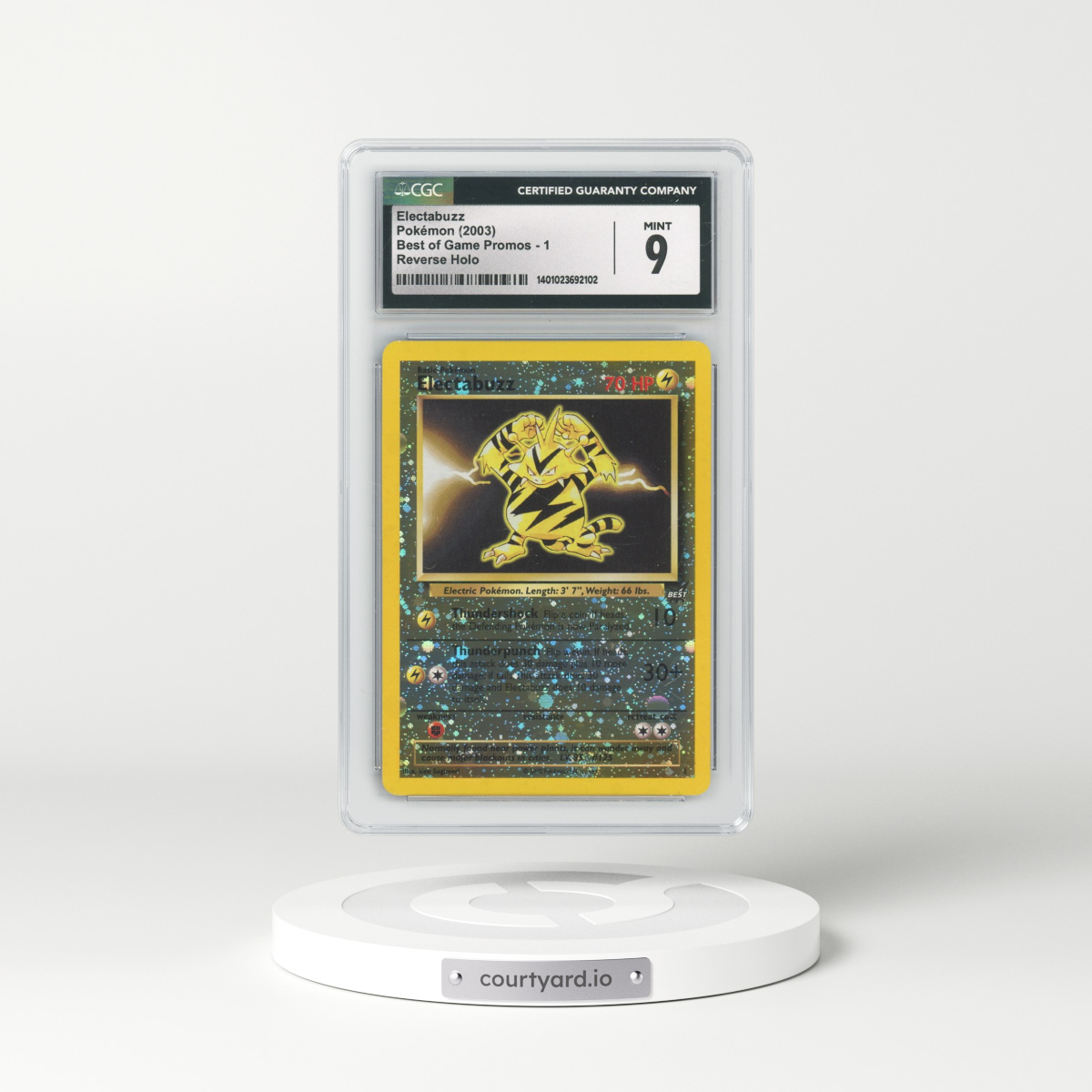 2003 Best of Game Promos #1 Electabuzz - Reverse Holo (CGC 9 MINT)