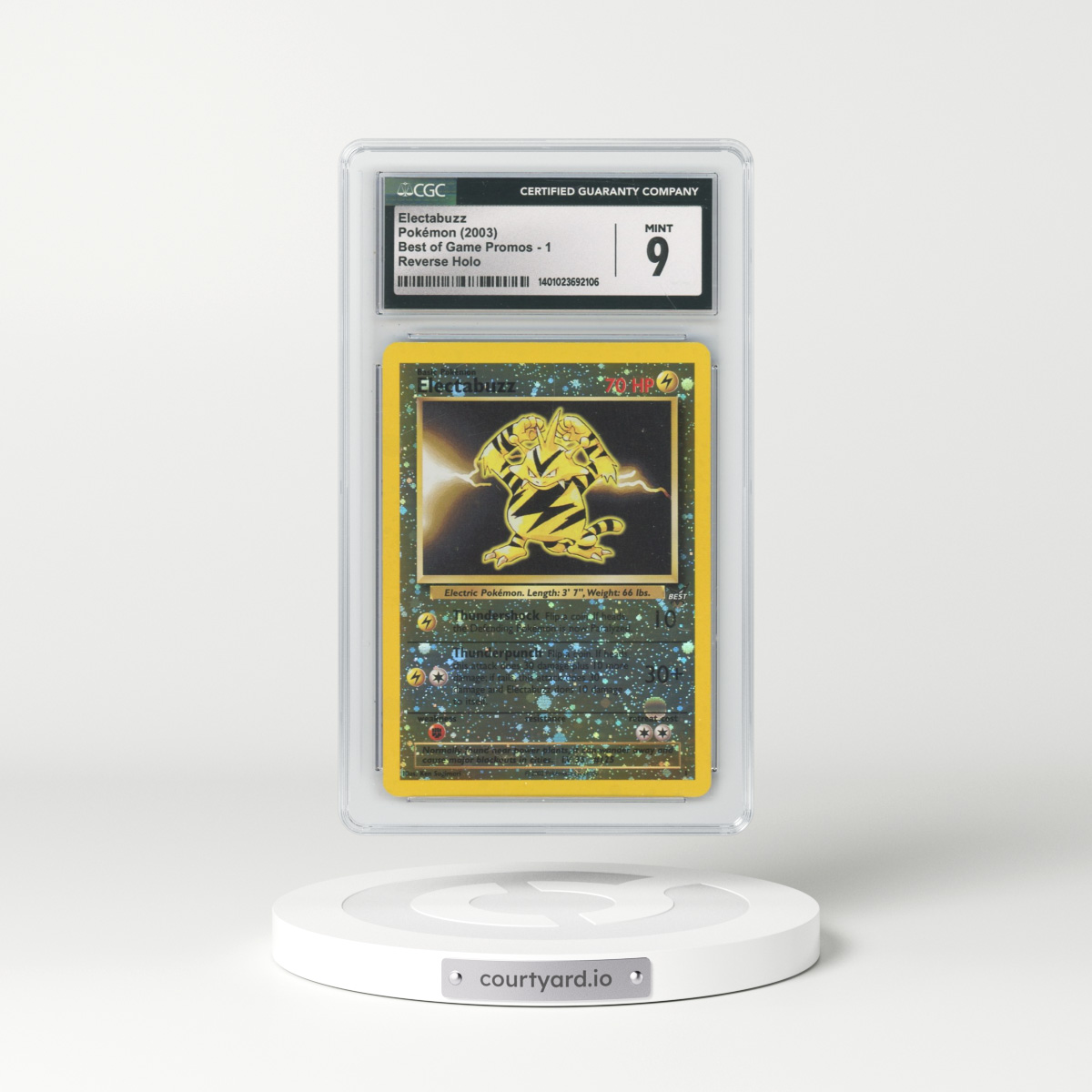 2003 Best of Game Promos #1 Electabuzz - Reverse Holo (CGC 9 MINT)
