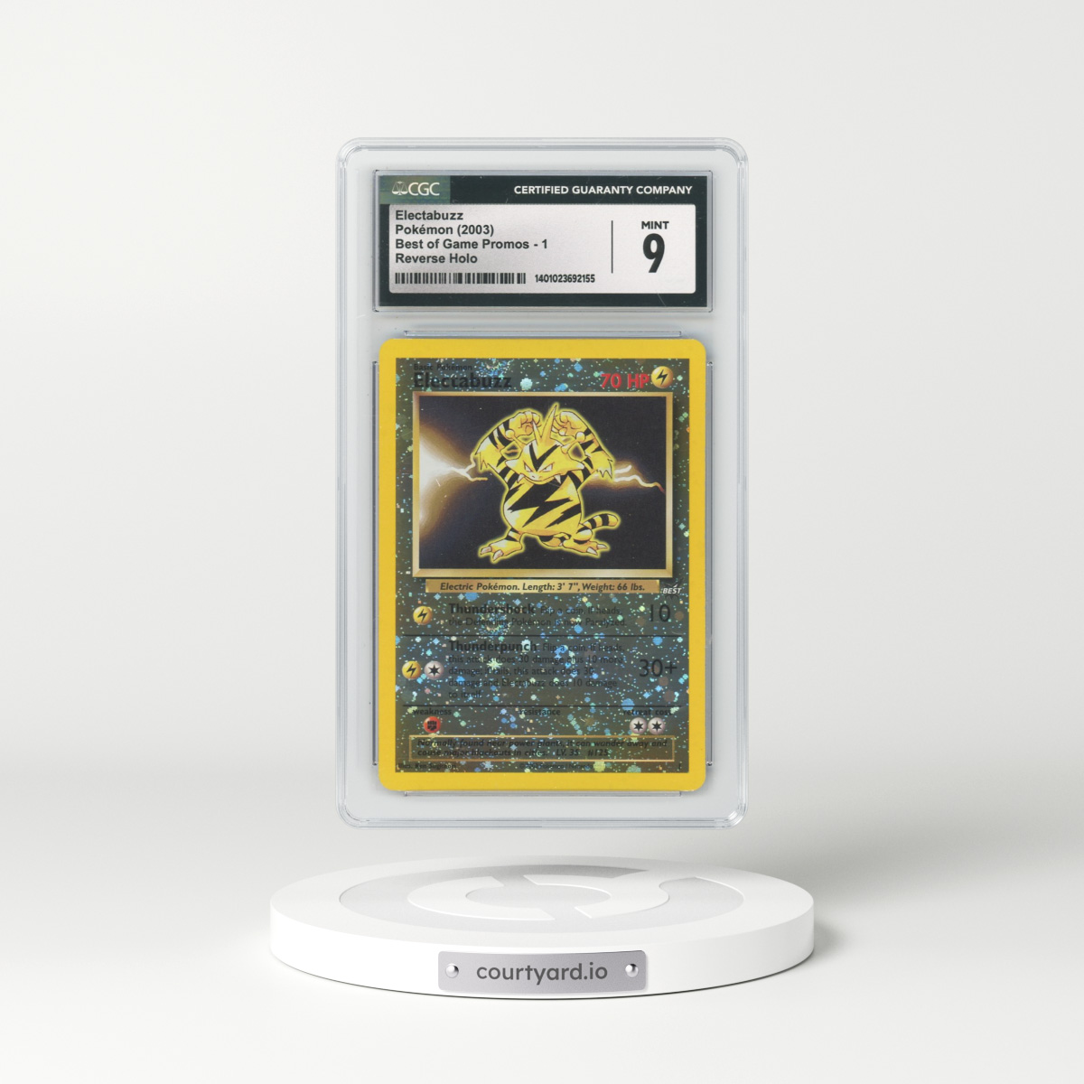 2003 Best of Game Promos #1 Electabuzz - Reverse Holo (CGC 9 MINT)