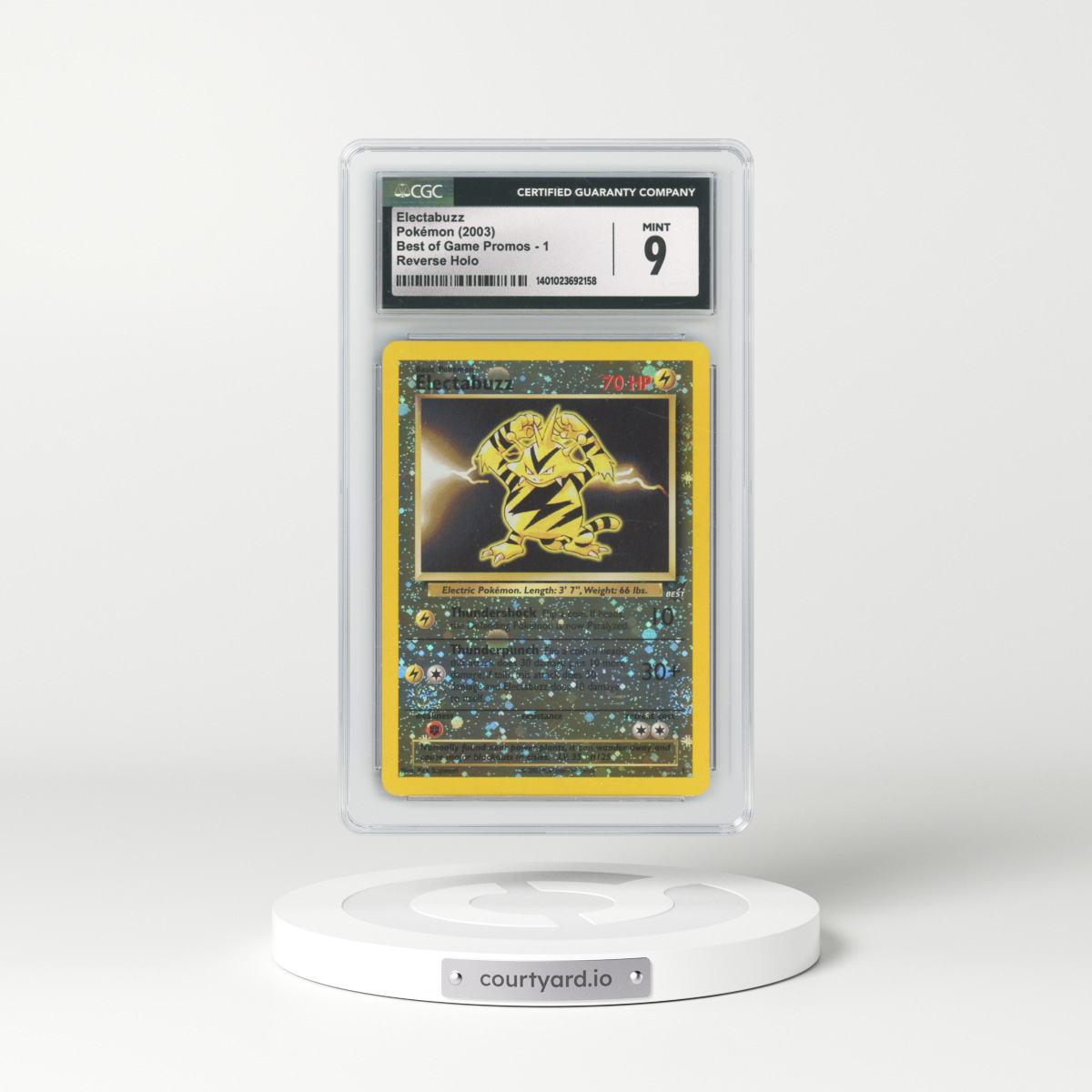 2003 Best of Game Promos #1 Electabuzz - Reverse Holo (CGC 9 MINT)