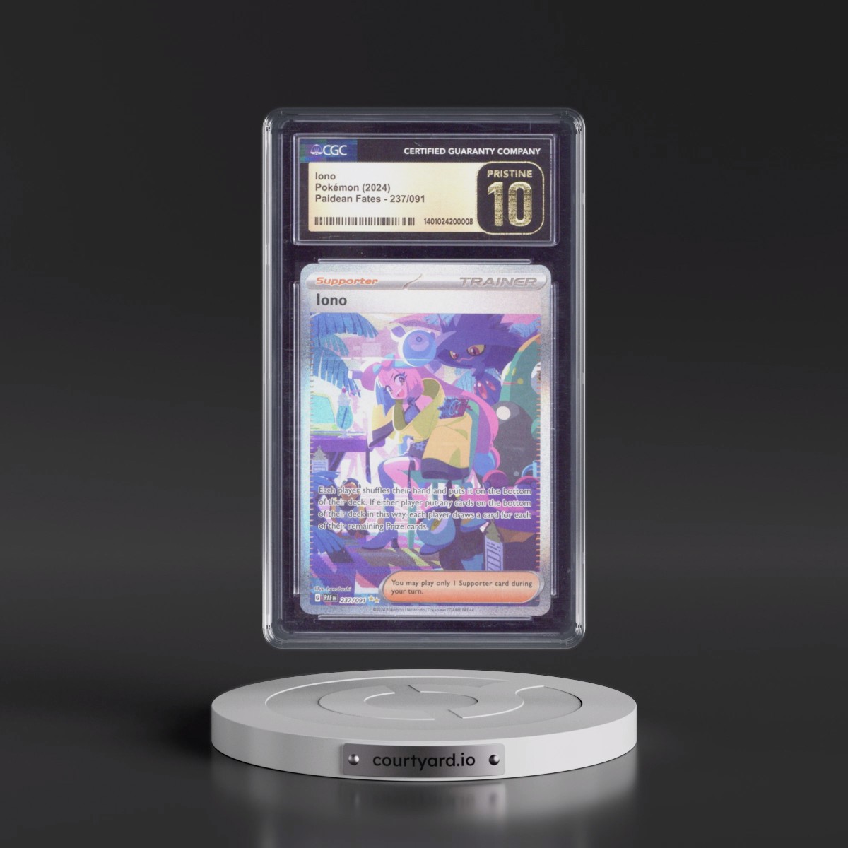 2024 Paldean Fates - PAF EN #237/091 Iono - Special Illustration Rare (Holo) (CGC 10 PRISTINE)