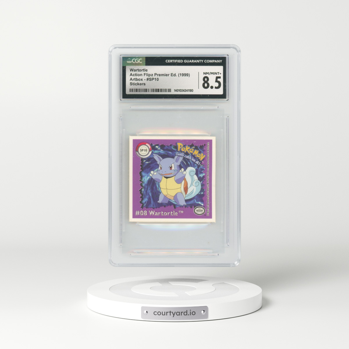 1999 Action Flipz #SP10 Wartortle (CGC 8.5 NM-MT+)