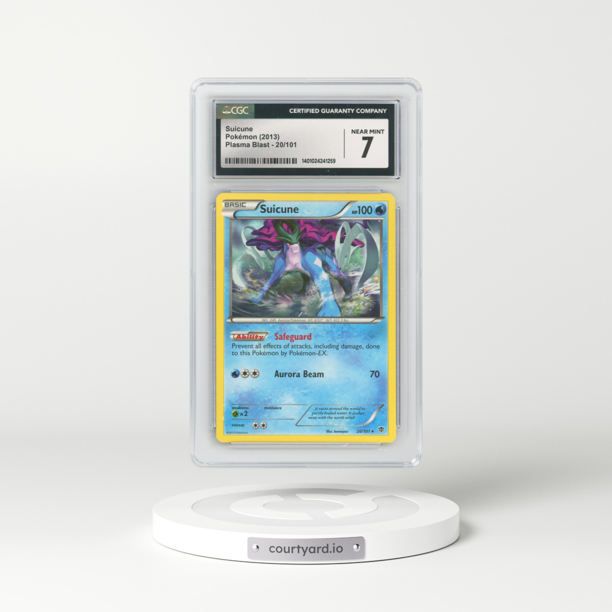 2013 Plasma Blast #20/101 Suicune (CGC 7 NM)