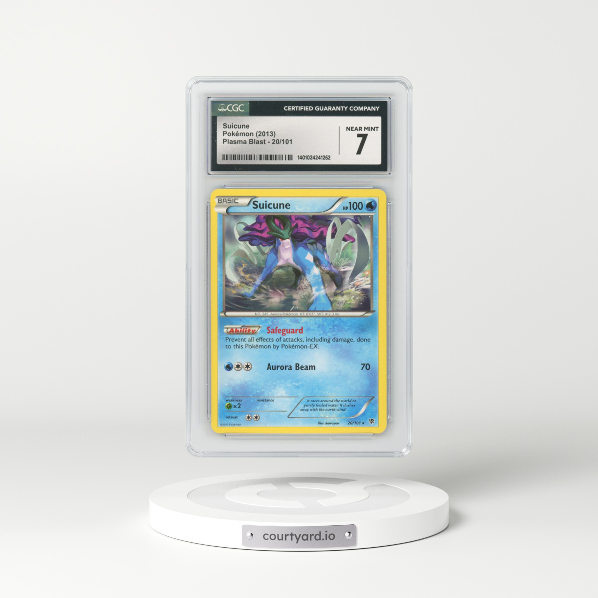 2013 Plasma Blast #20/101 Suicune (CGC 7 NM)