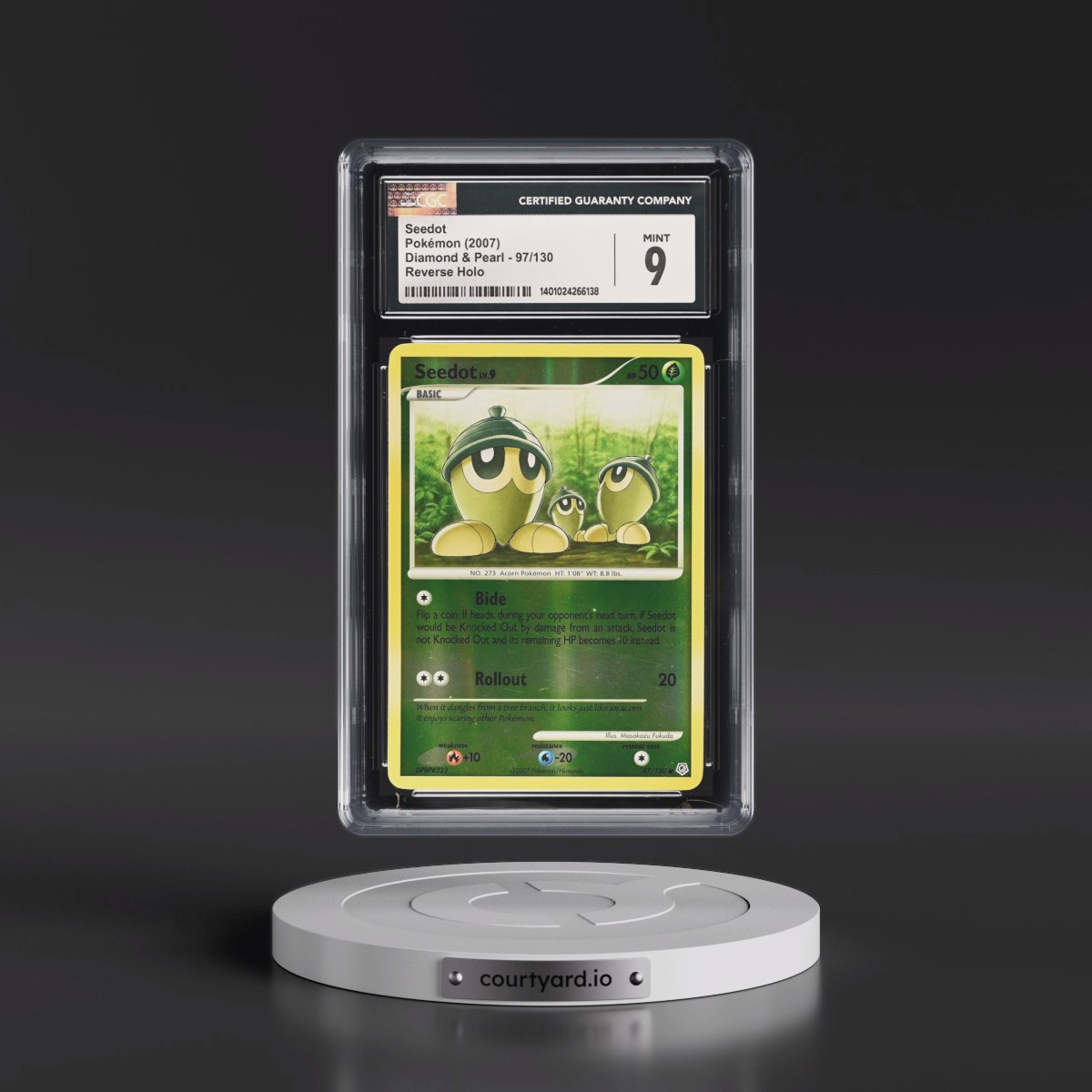 2007 Diamond & Pearl #97/130 Seedot - Reverse Holo (CGC 9 MINT)