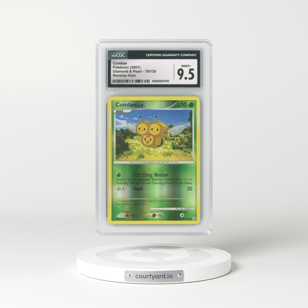 2007 Diamond & Pearl #79/130 Combee - Reverse Holo (CGC 9.5 MINT+)