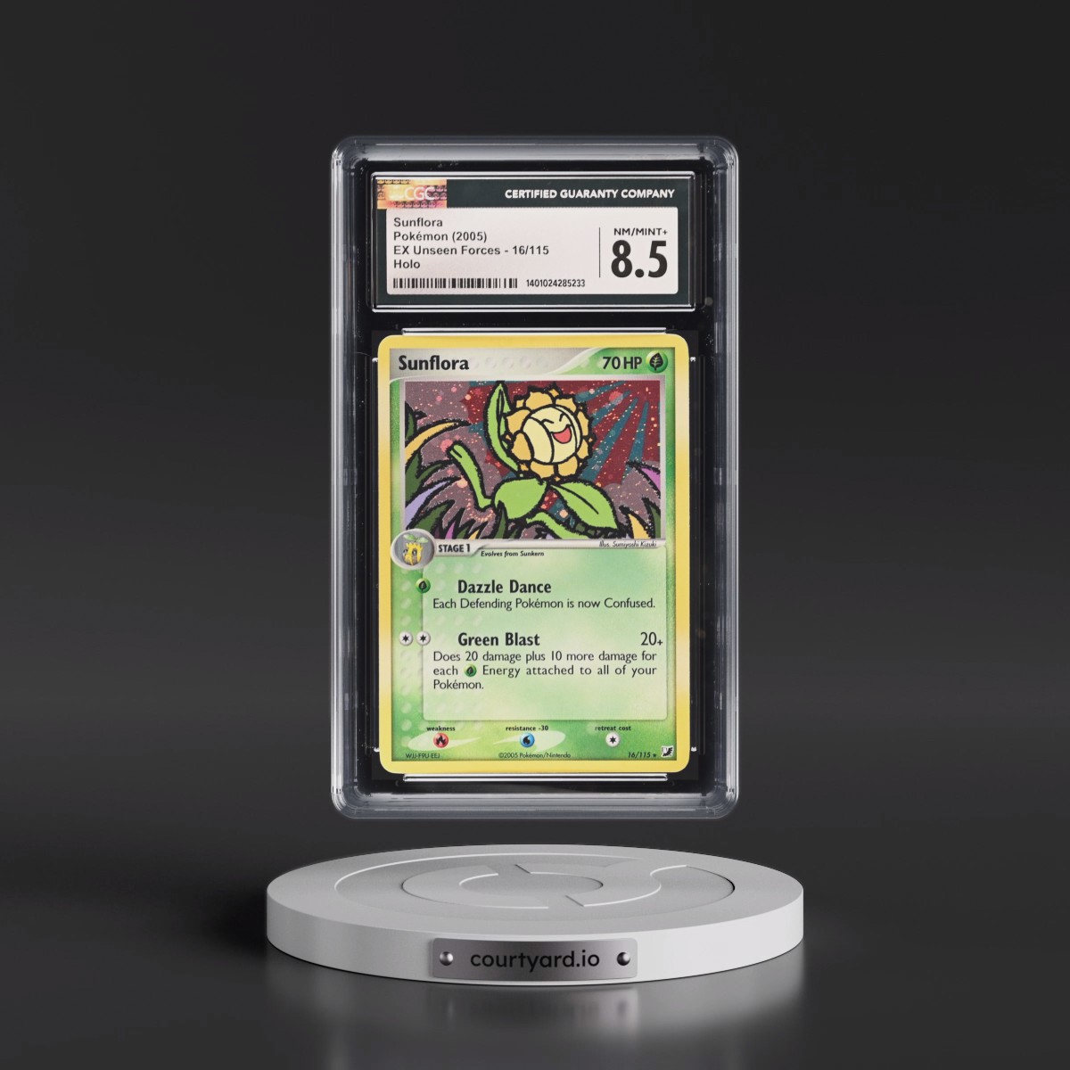 2005 EX Unseen Forces #16/115 Sunflora - Holo (CGC 8.5 NM-MT+)