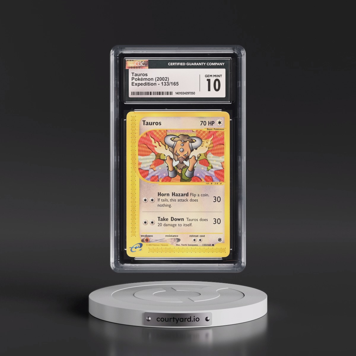 2002 Expedition #133/165 Tauros (CGC 10 GEM MINT)