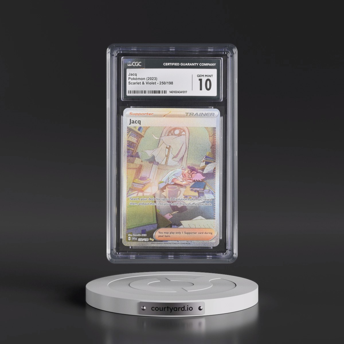 2023 Scarlet & Violet #250/198 Jacq - Special Illustration Rare (Holo) (CGC 10 GEM MINT)