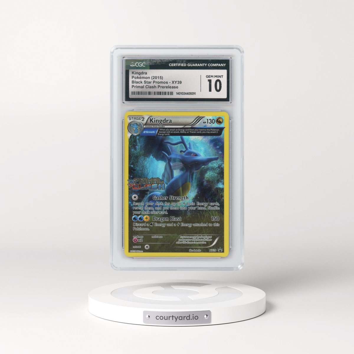 2013 Black Star Promos #XY39 Kingdra - Primal Clash Prerelease (CGC 10 GEM MINT)