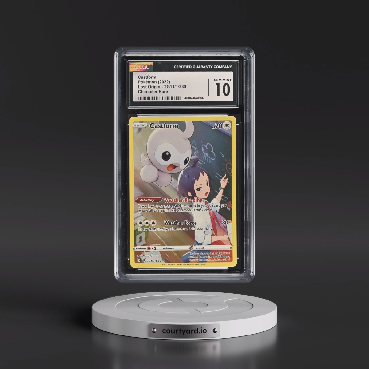 2022 Lost Origin #TG11/TG30 Castform - Trainer Gallery Holo (CGC 10 GEM MINT)
